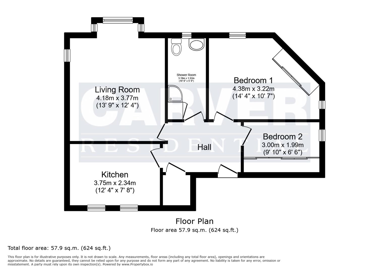 Floorplan for South Parade, Northallerton