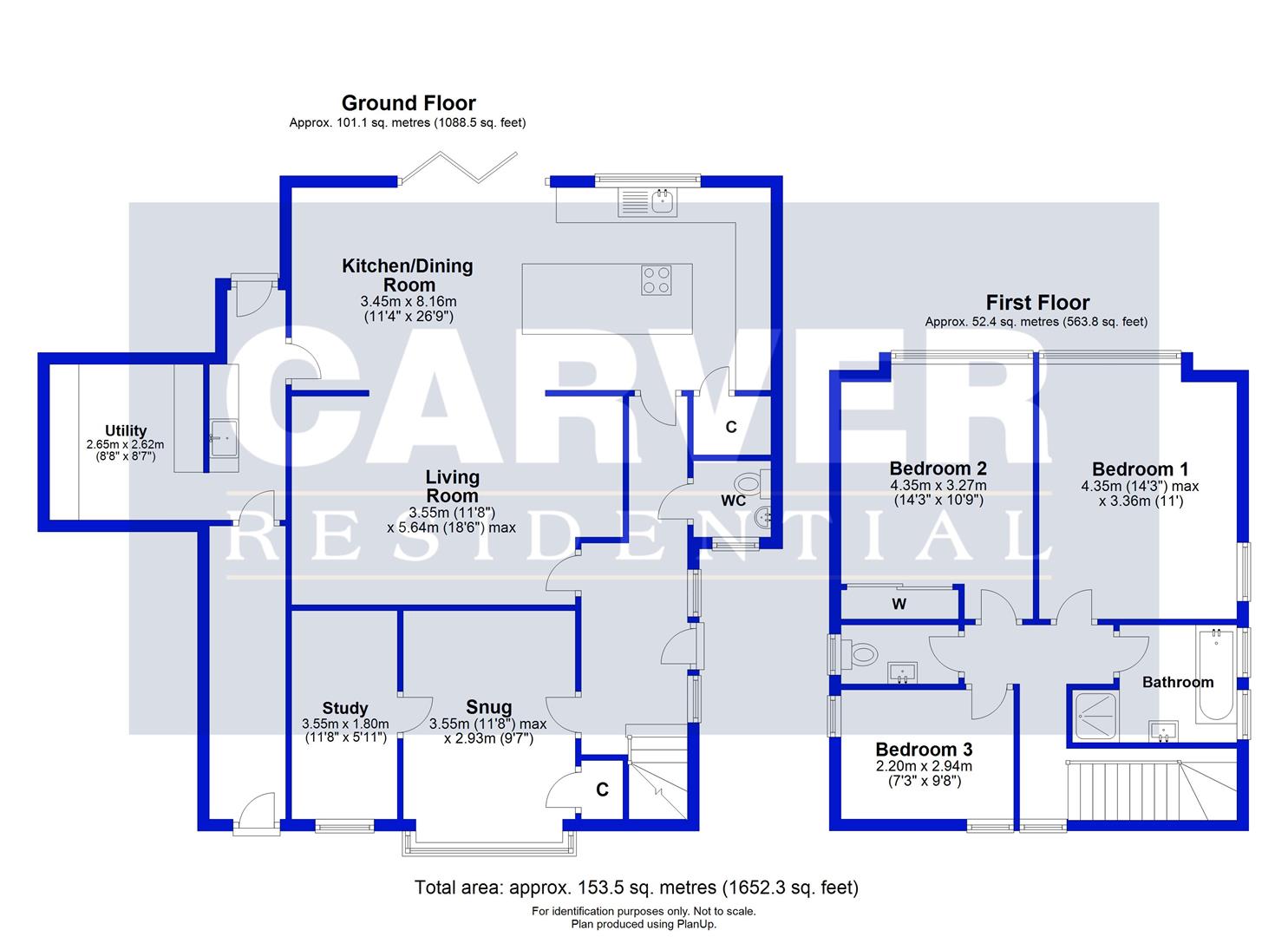 Floorplan for Linwood Grove, Darlington