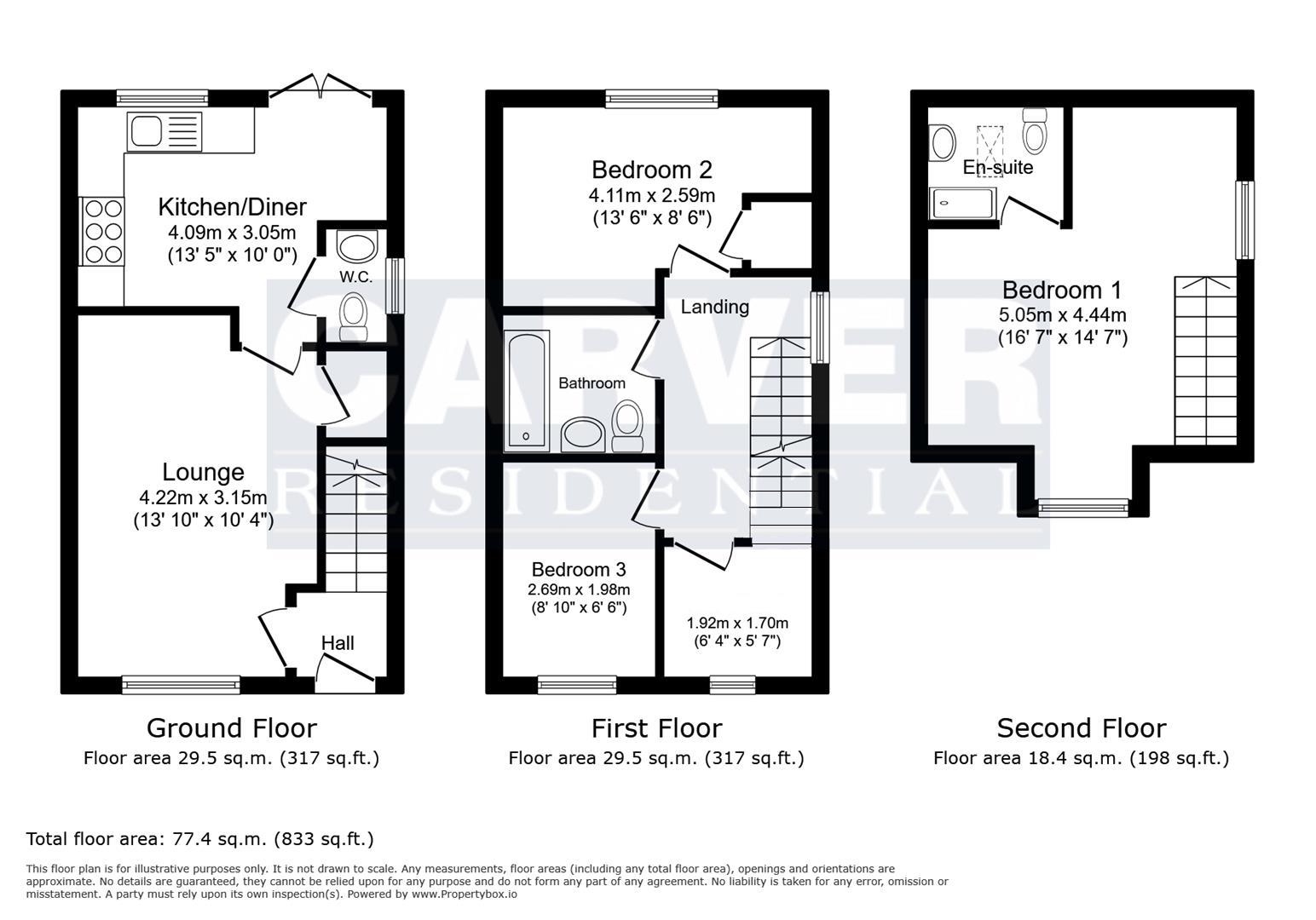 Floorplan for The Lanes, Darlington