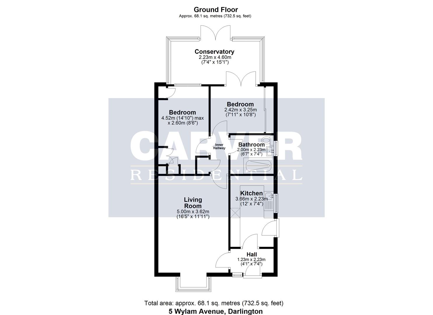 Floorplan for Wylam Avenue, Darlington
