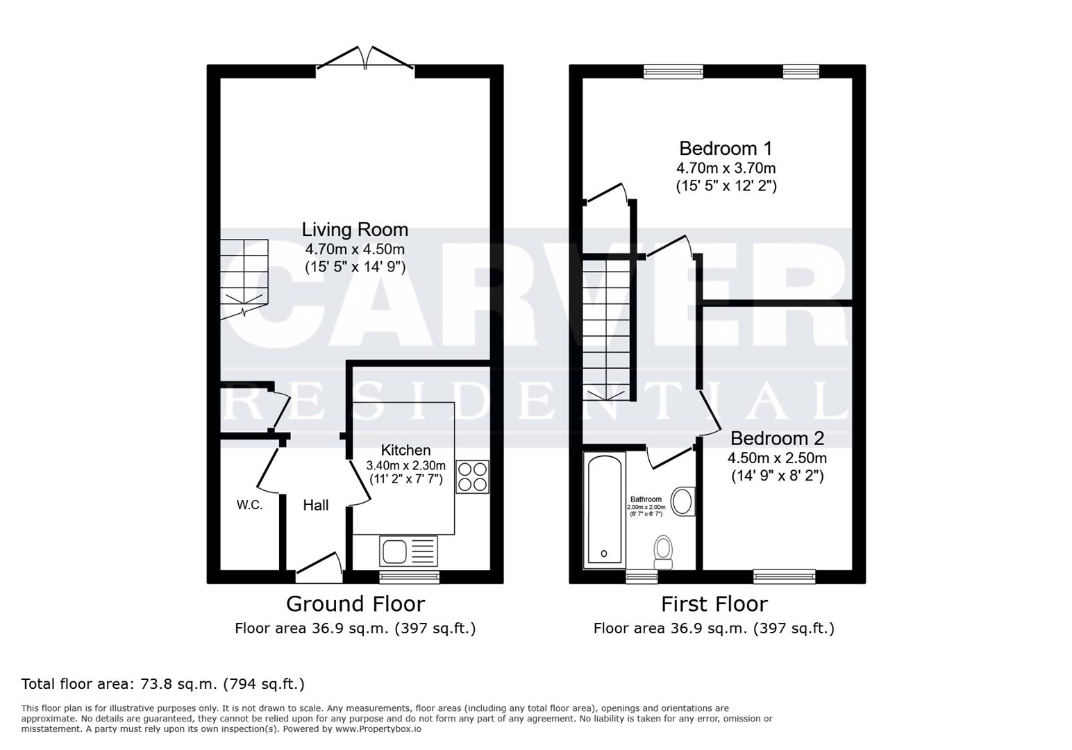 Floorplan for Hallgarth Court, Richmond