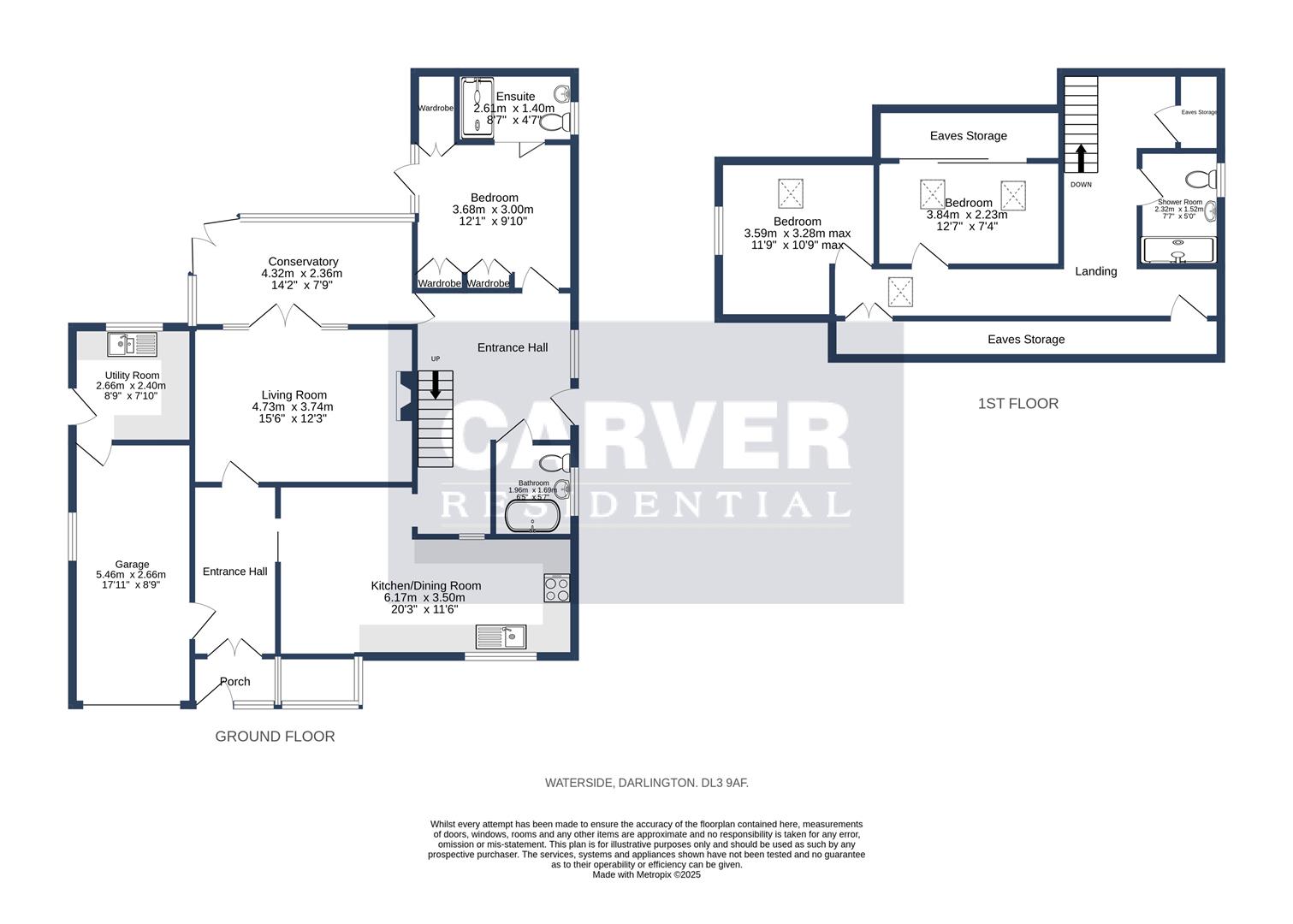 Floorplan for Waterside, Darlington