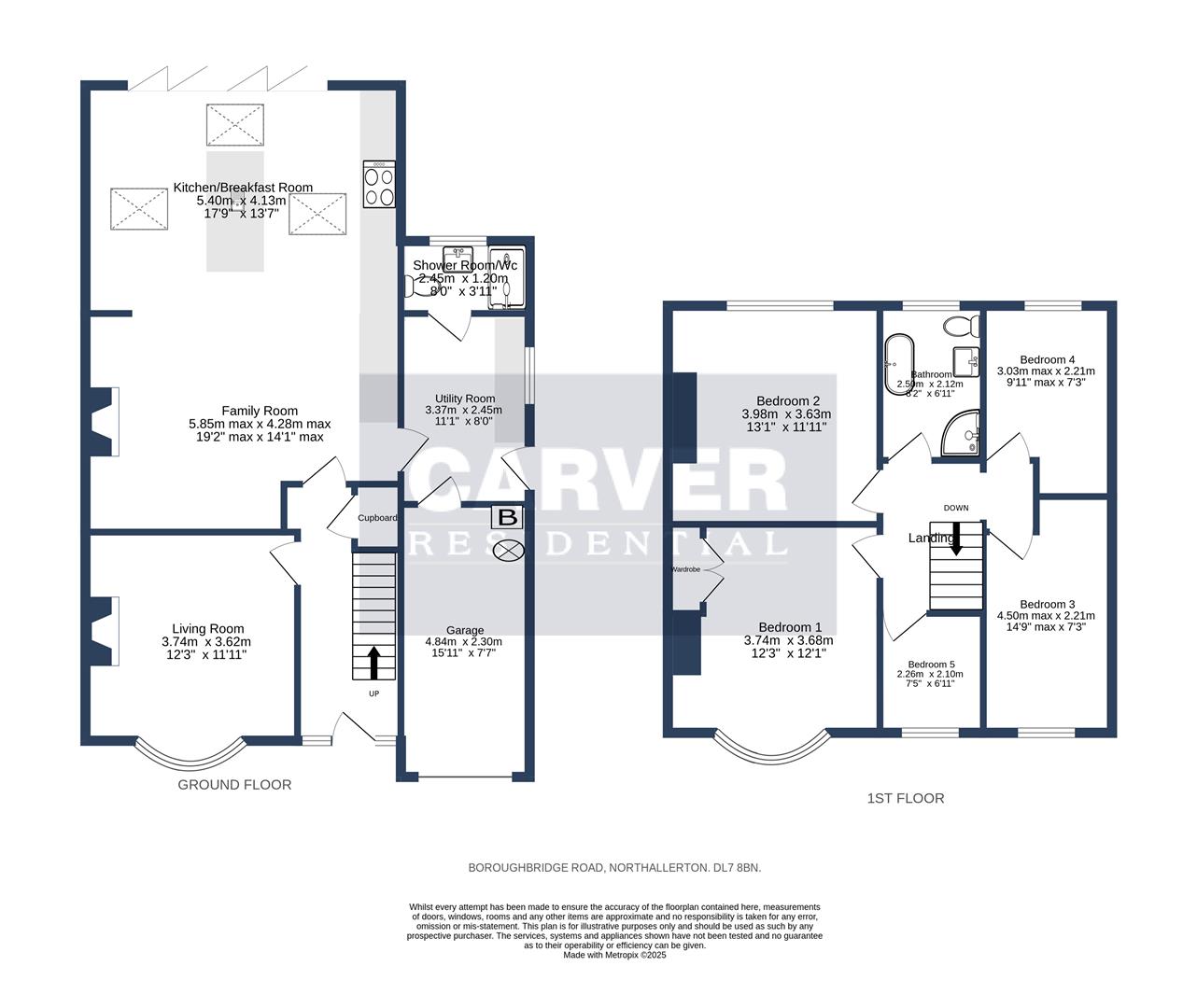 Floorplan for Boroughbridge Road, Northallerton