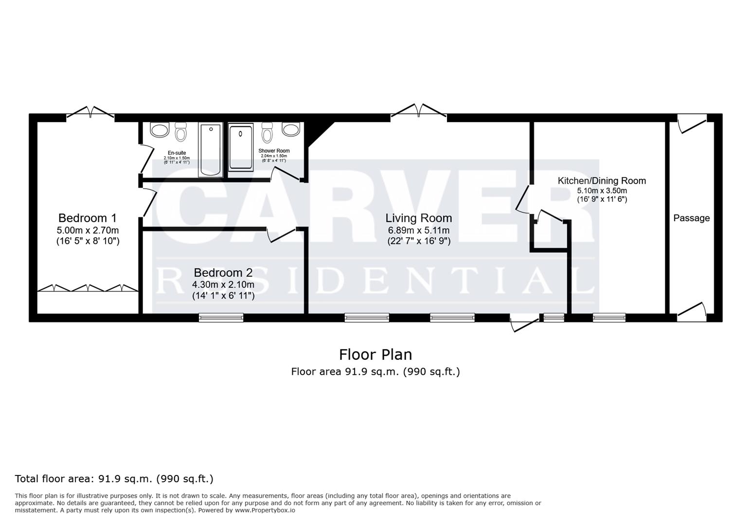 Floorplan for The Byres, Winton, Northallerton