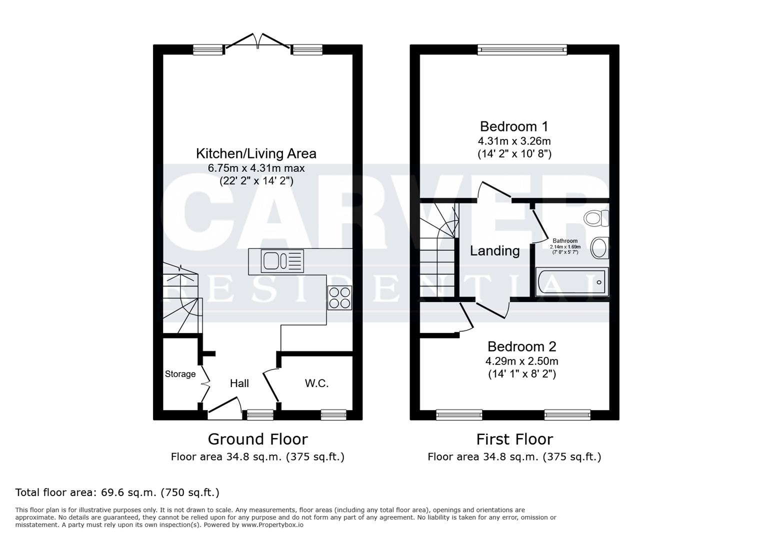Floorplan for Alvertune Road, Northallerton