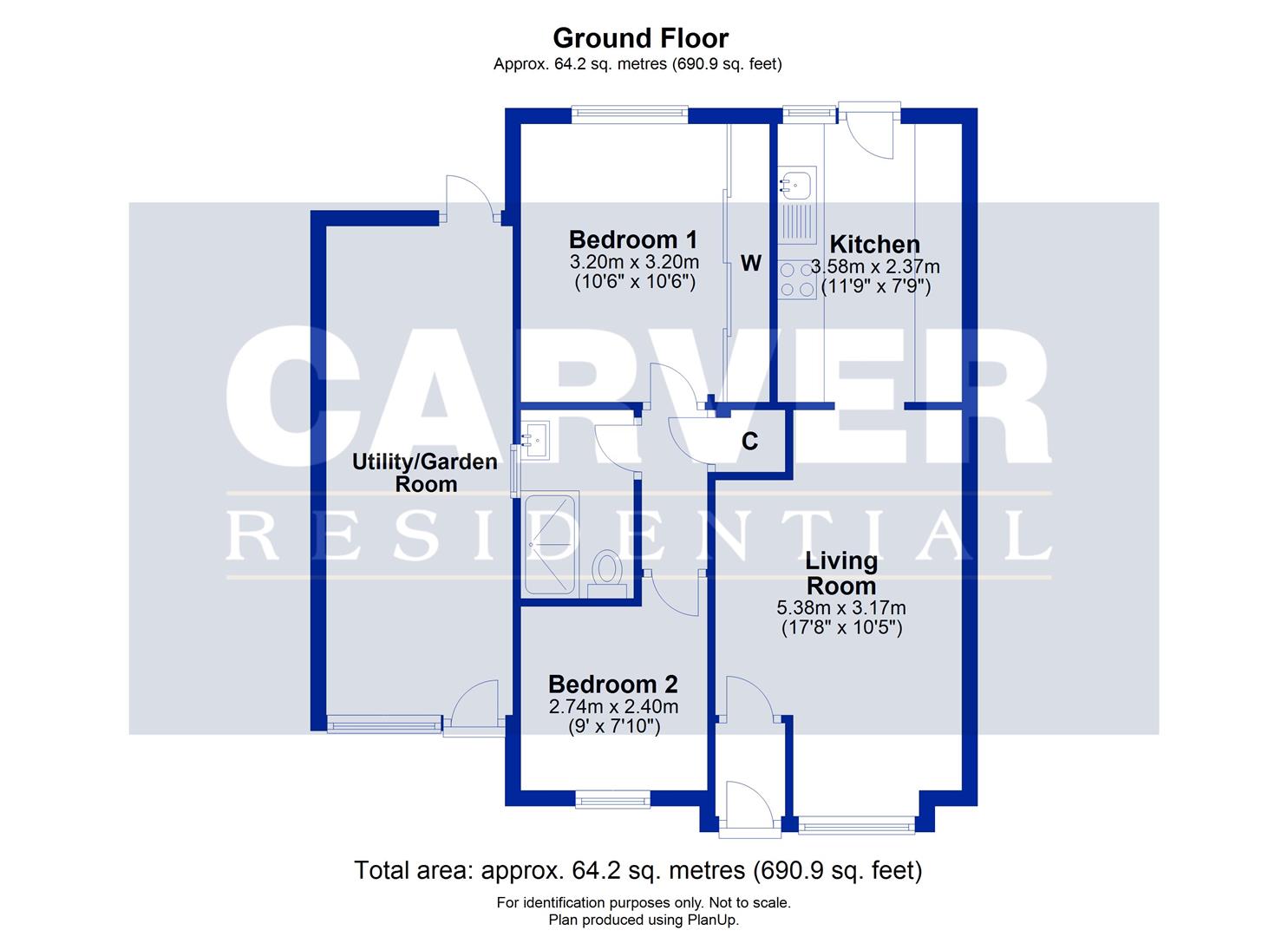Floorplan for Cheviot Court, Darlington