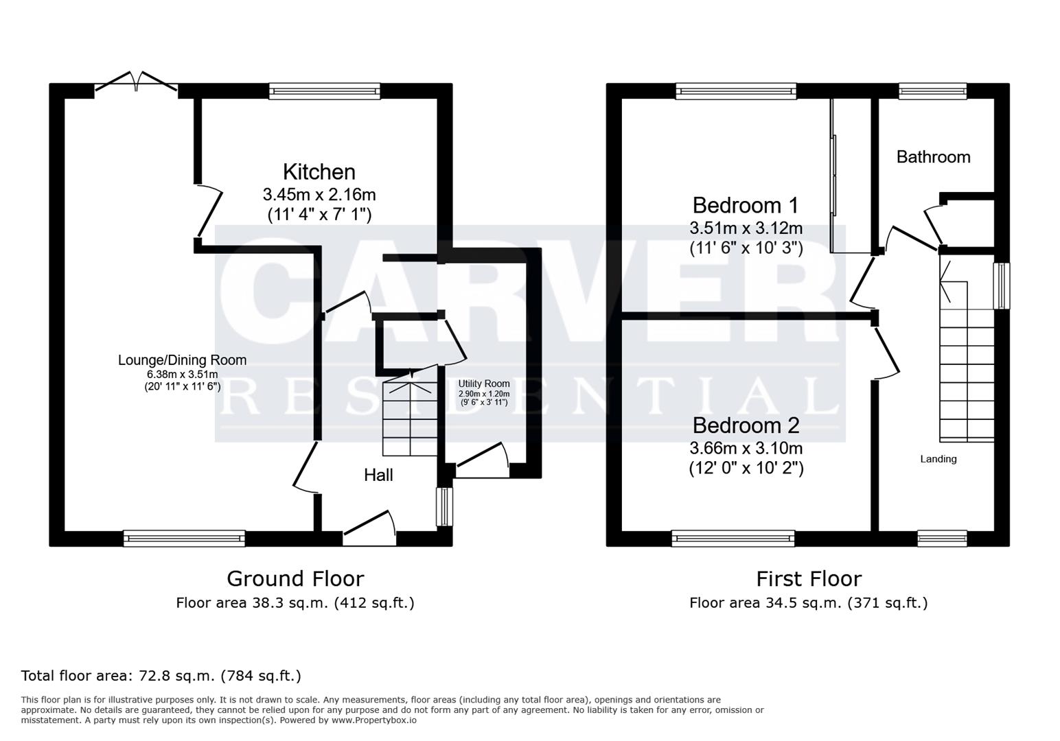 Floorplan for Ravensdale Walk, Darlington