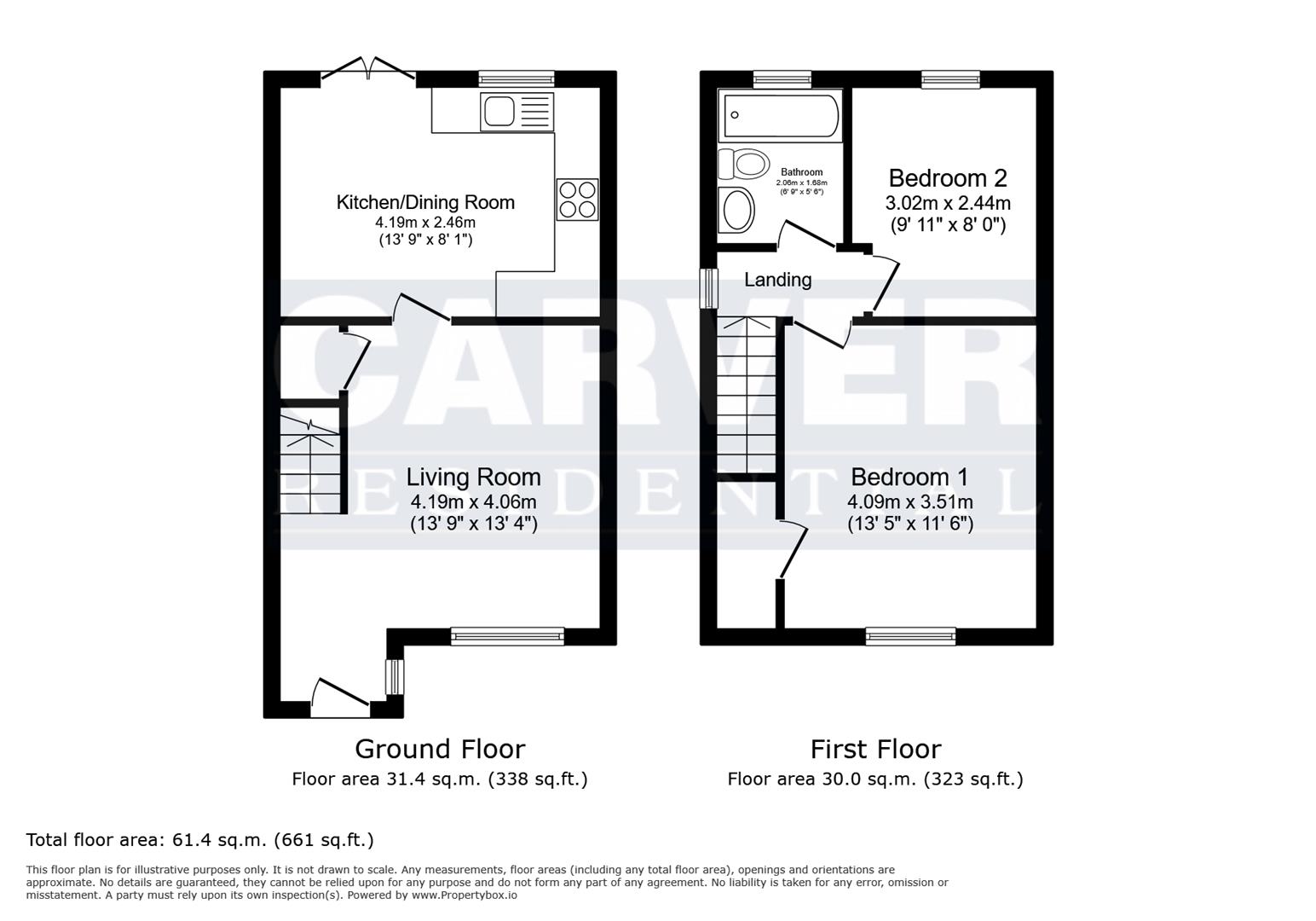 Floorplan for Cookson Way, Brough With St. Giles, Catterick Garrison