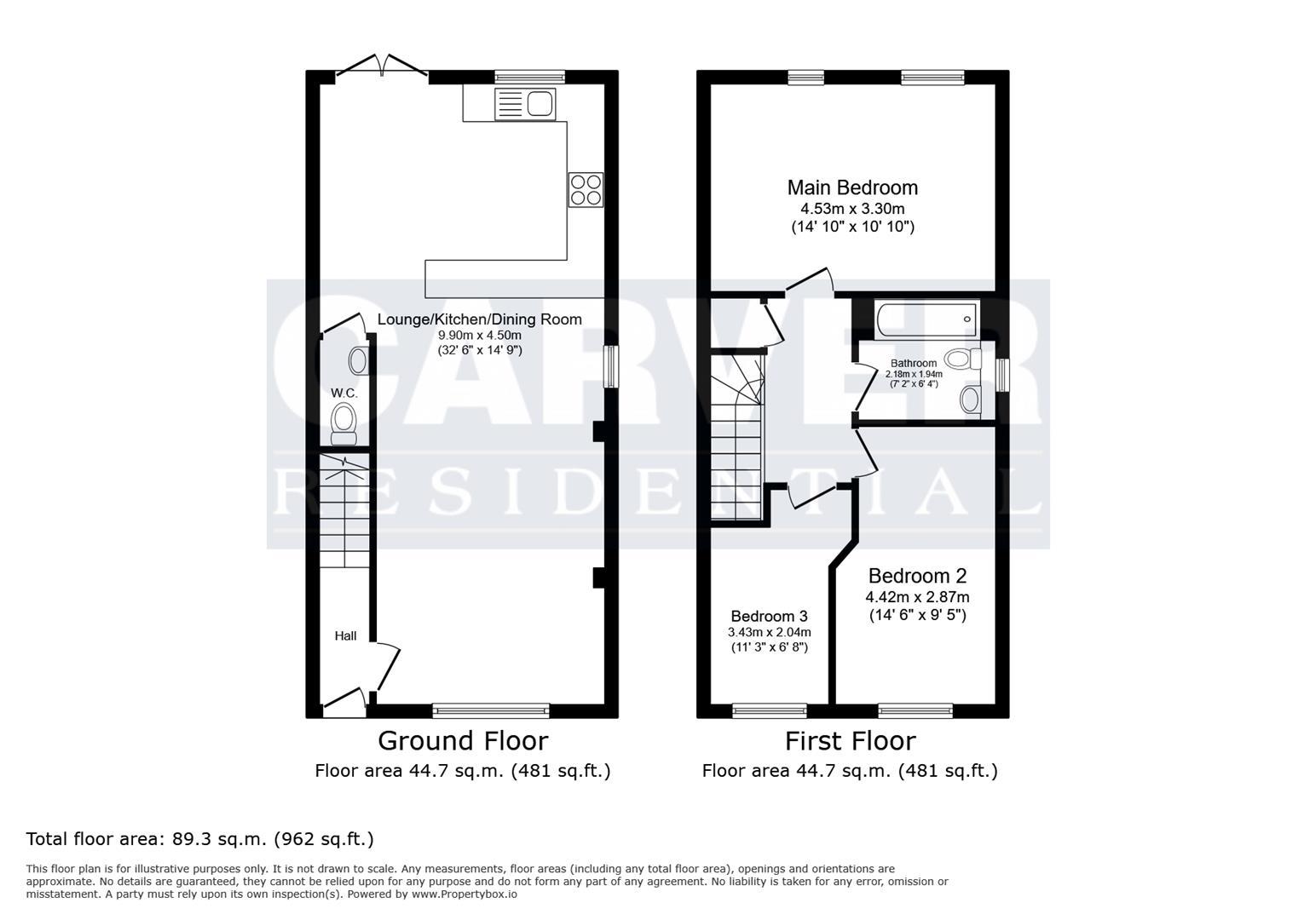Floorplan for Richmond Road, Skeeby