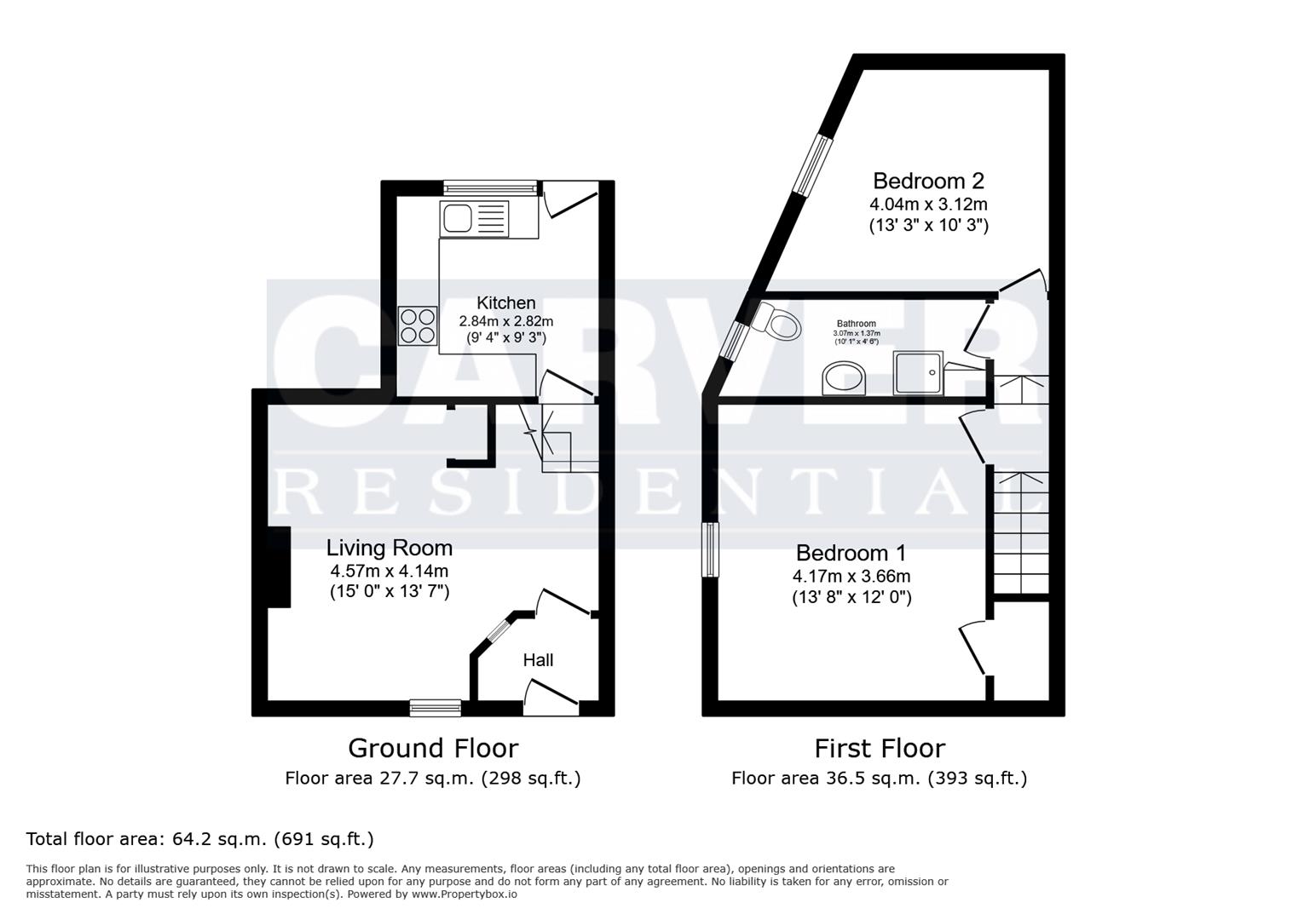 Floorplan for Castle Terrace, Richmond