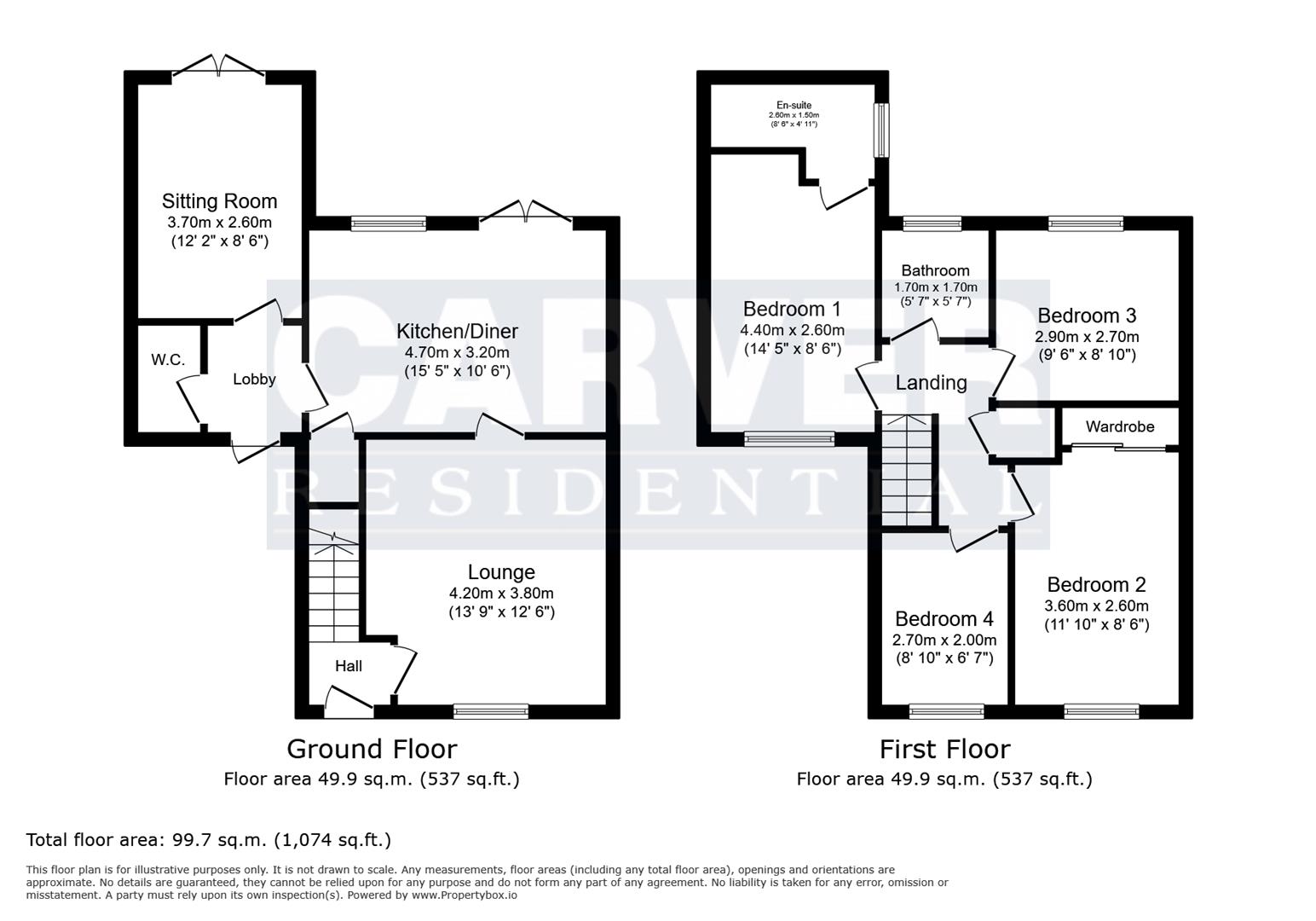 Floorplan for Herriot Court, Darlington