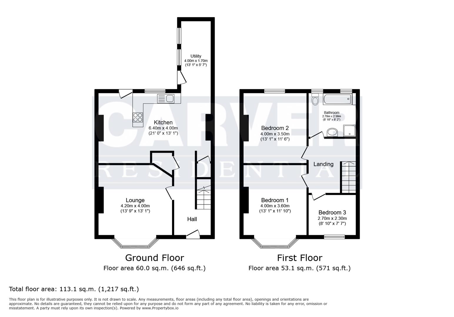 Floorplan for Orchard Road, Darlington