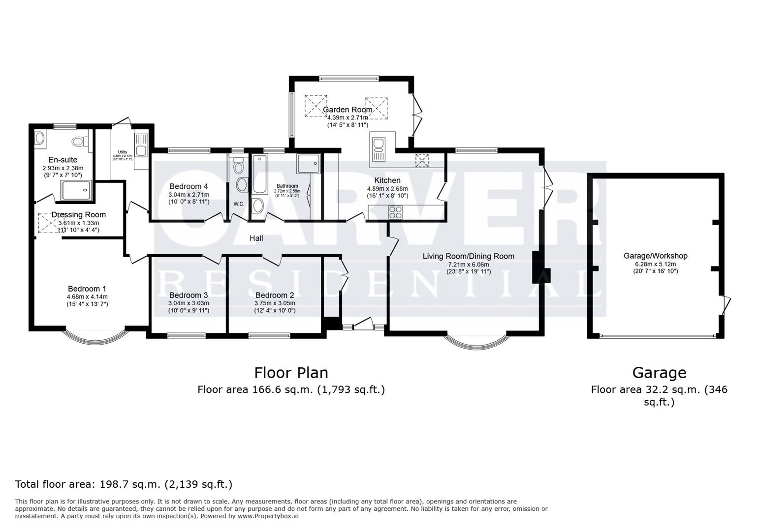 Floorplan for Silver Hill, North Cowton, Northallerton