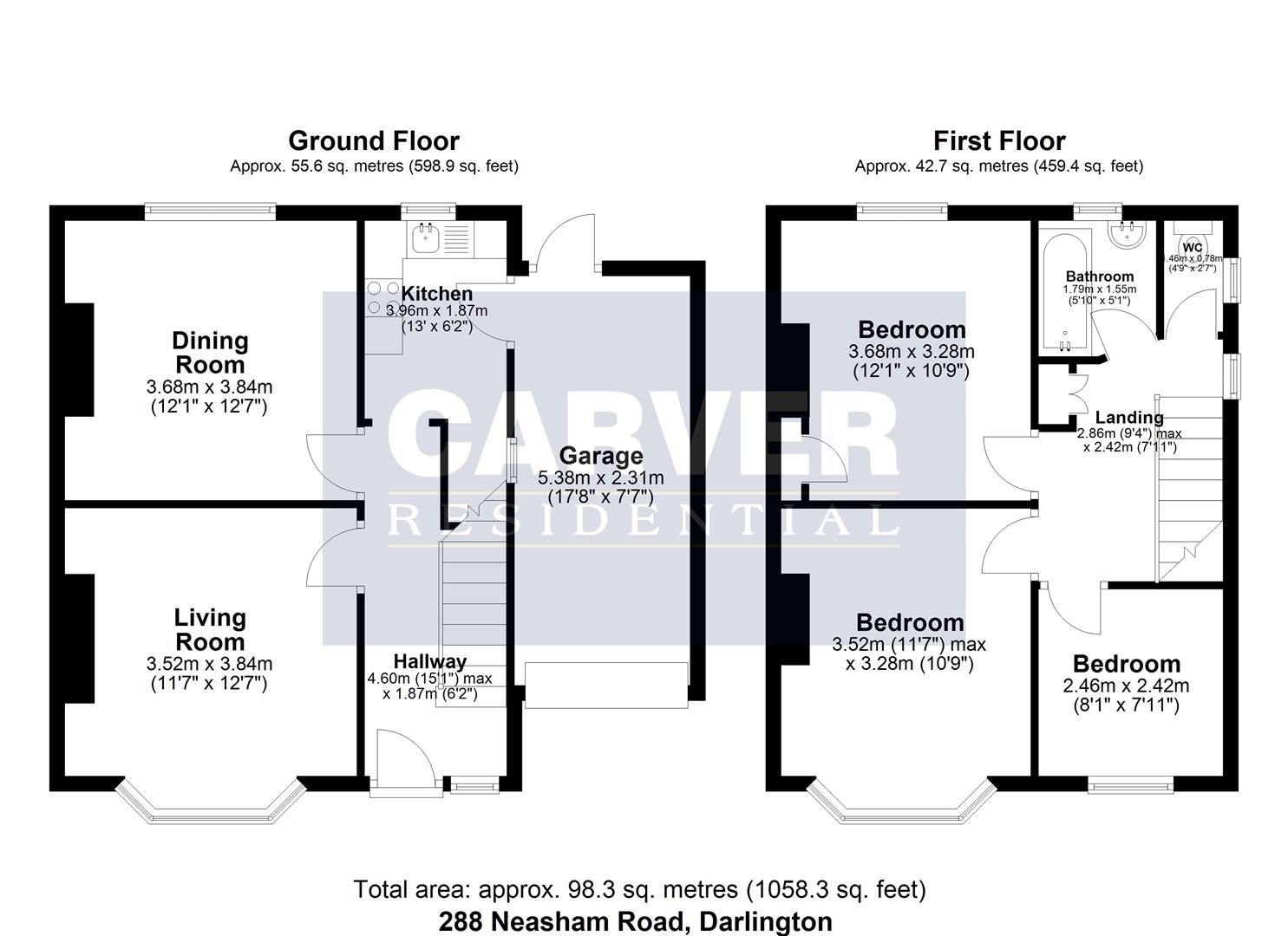 Floorplan for Neasham Road, Darlington