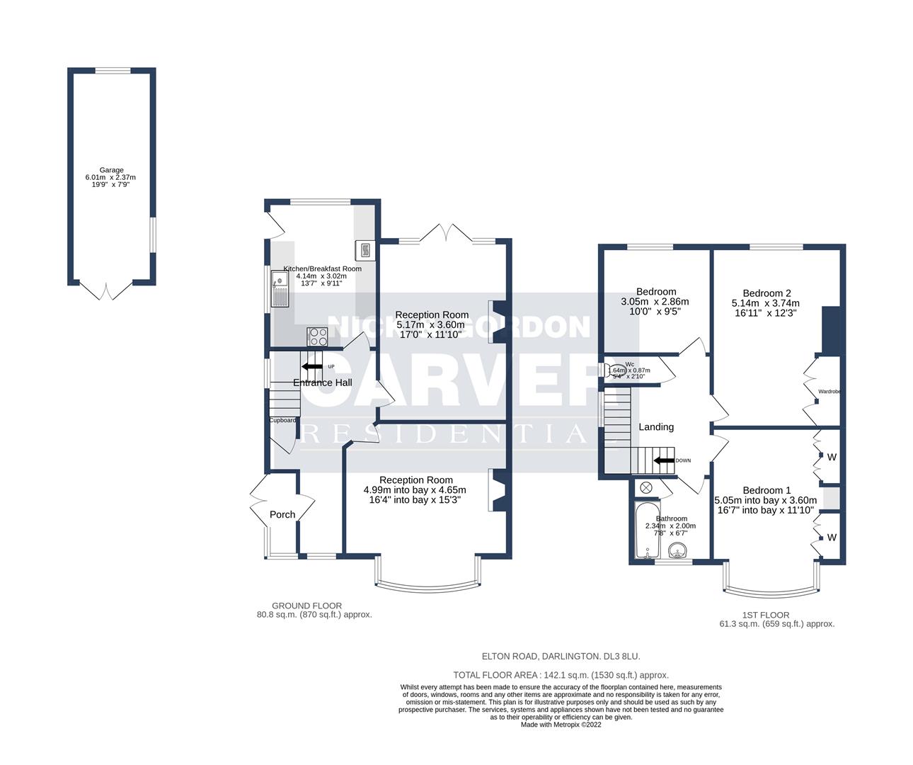 Floorplan for Elton Road, Darlington