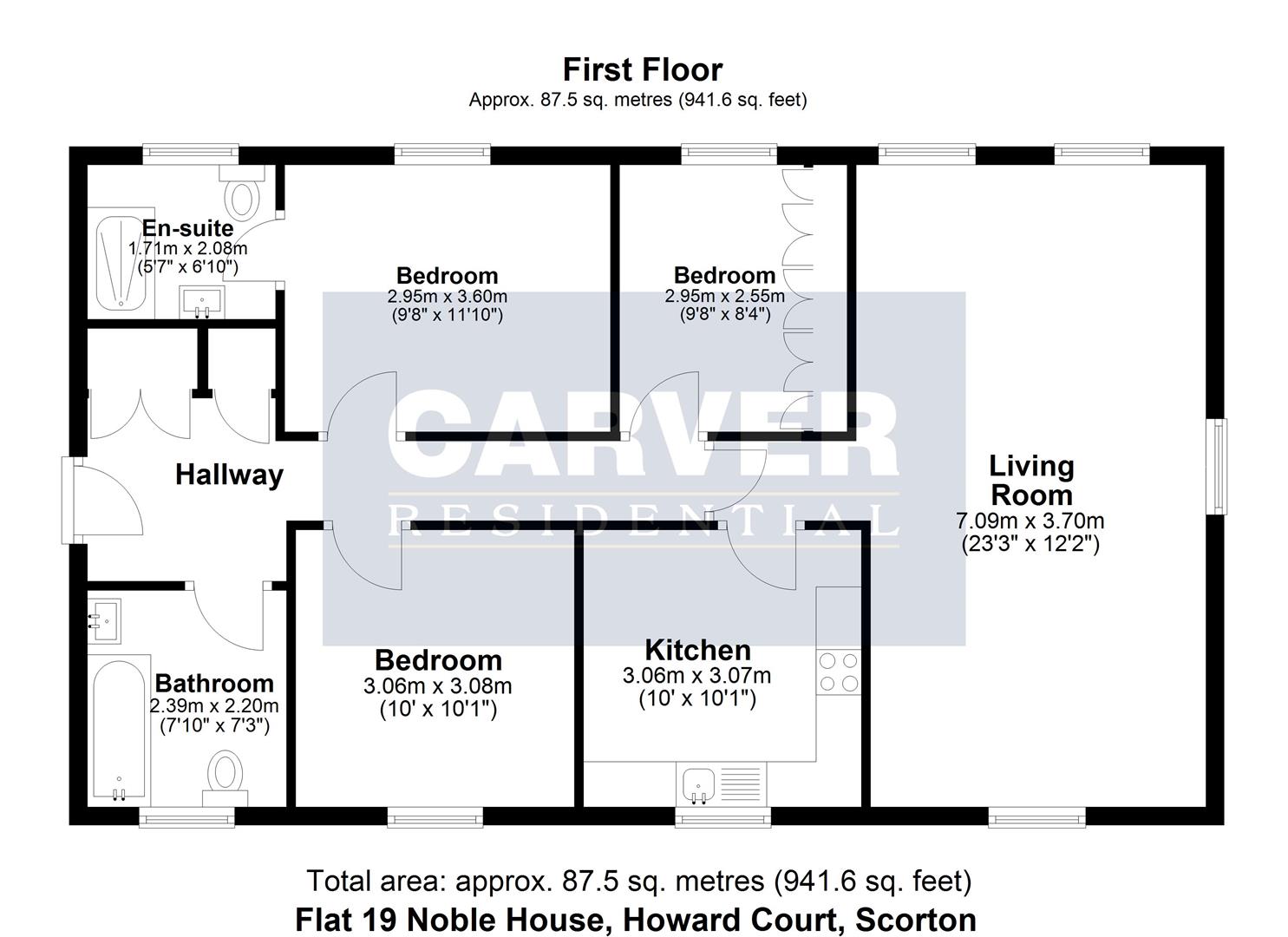 Floorplan for Howard Court, Scorton, Richmond
