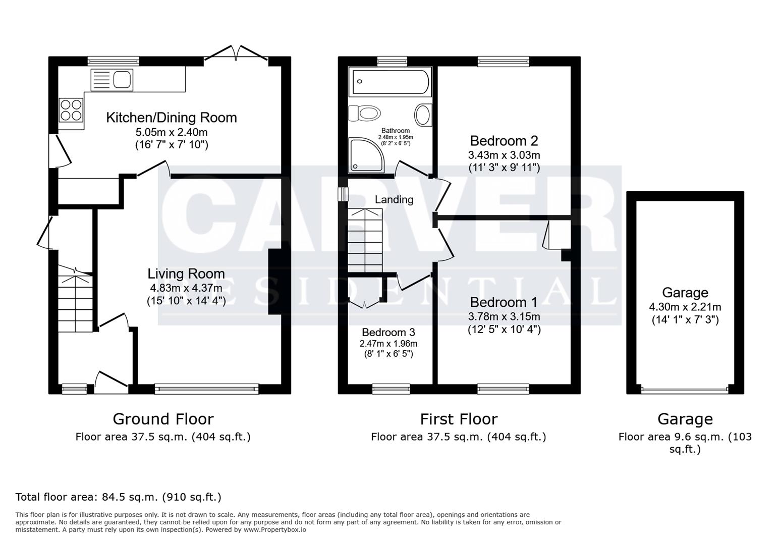 Floorplan for Fulthorpe Avenue, Darlington