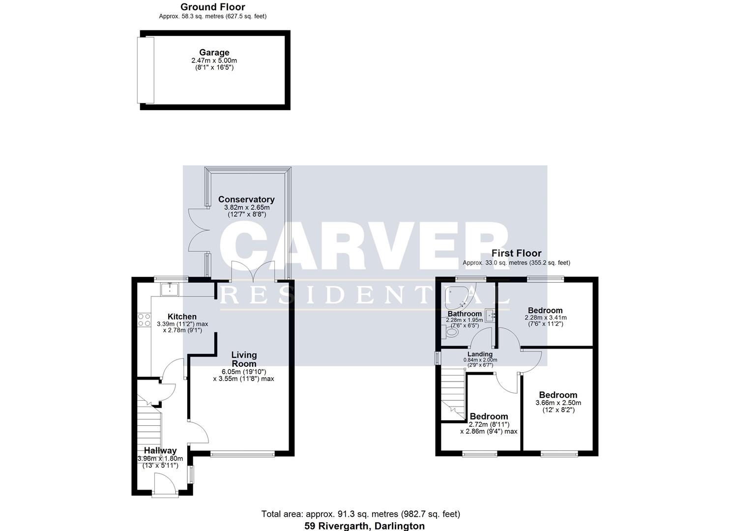 Floorplan for Rivergarth, Darlington