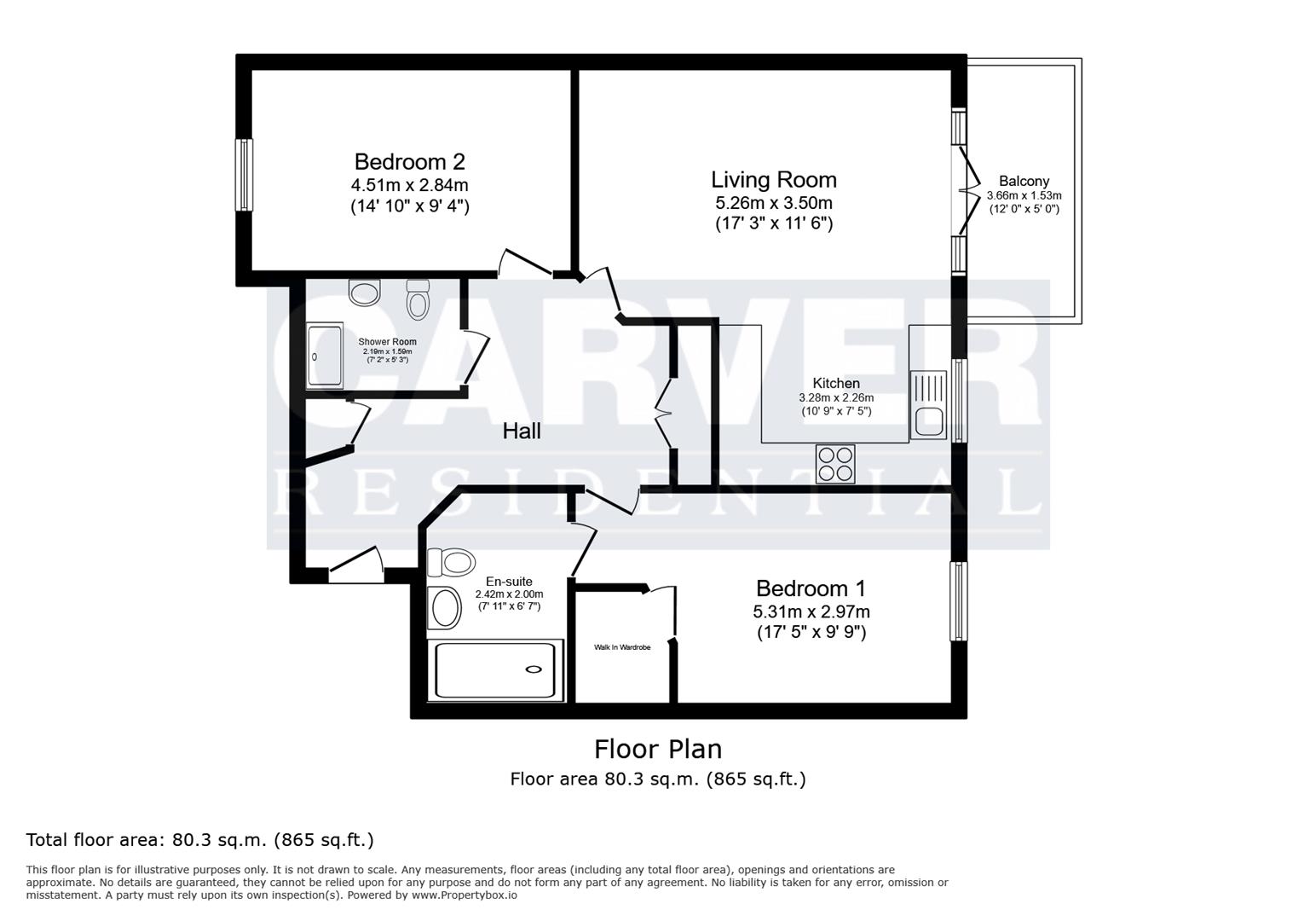 Floorplan for Carmel Road North, Darlington