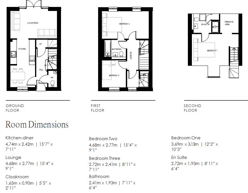 Floorplan for The Paddocks, Sadberge