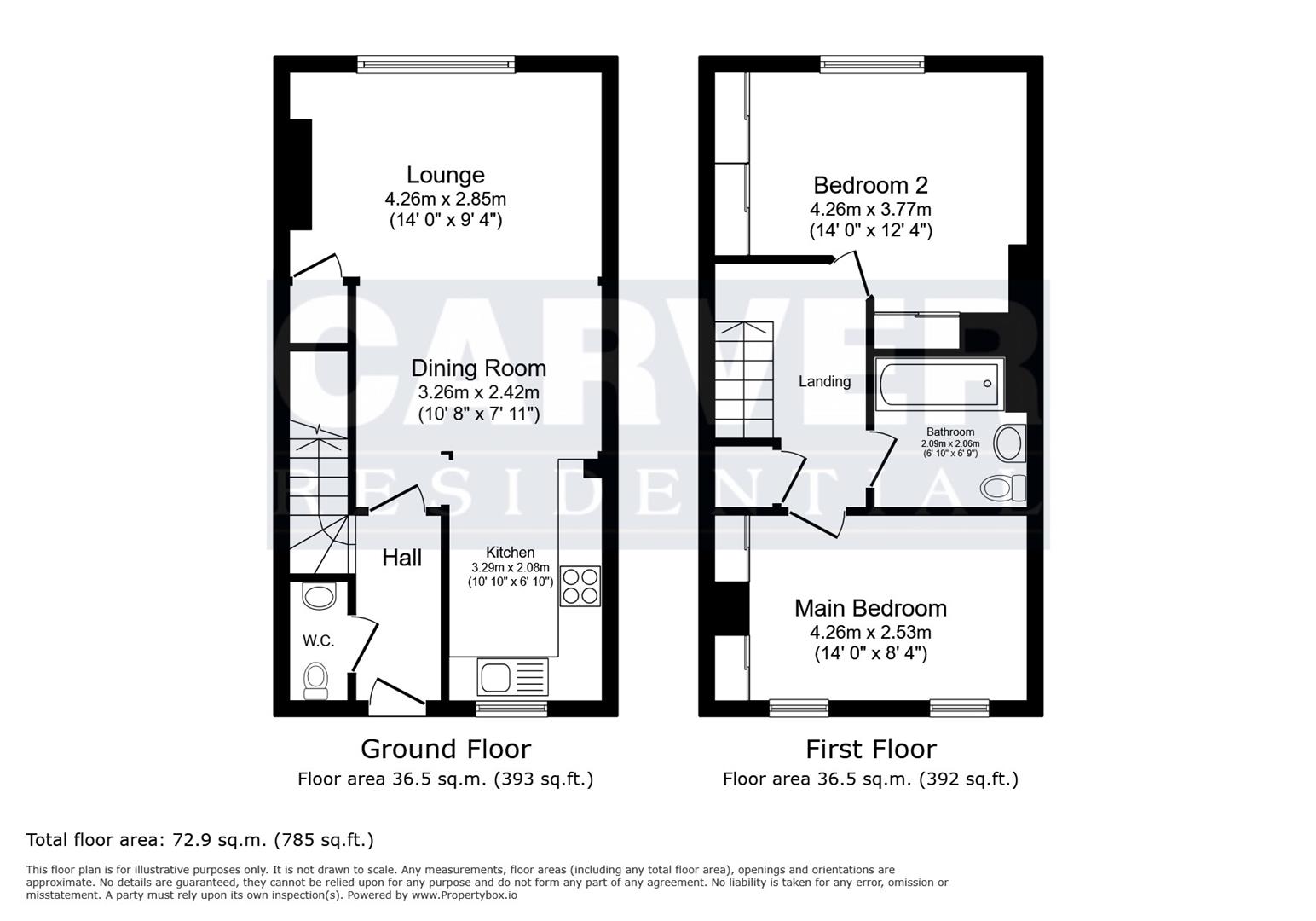 Floorplan for Burnhope Lane, Middleton St George