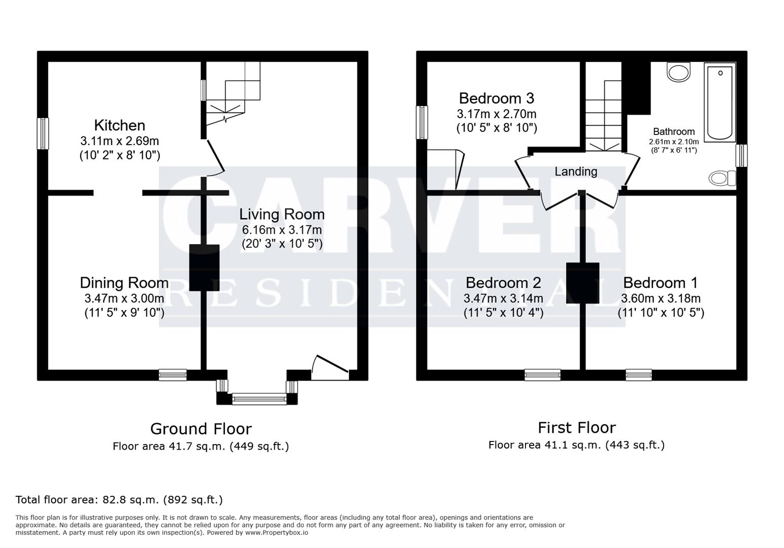 Floorplan for Cockpit Hill, Brompton