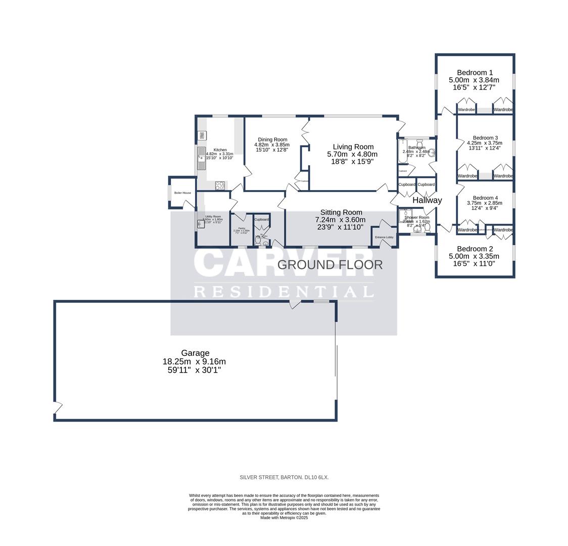 Floorplan for Silver Street, Barton, Richmond