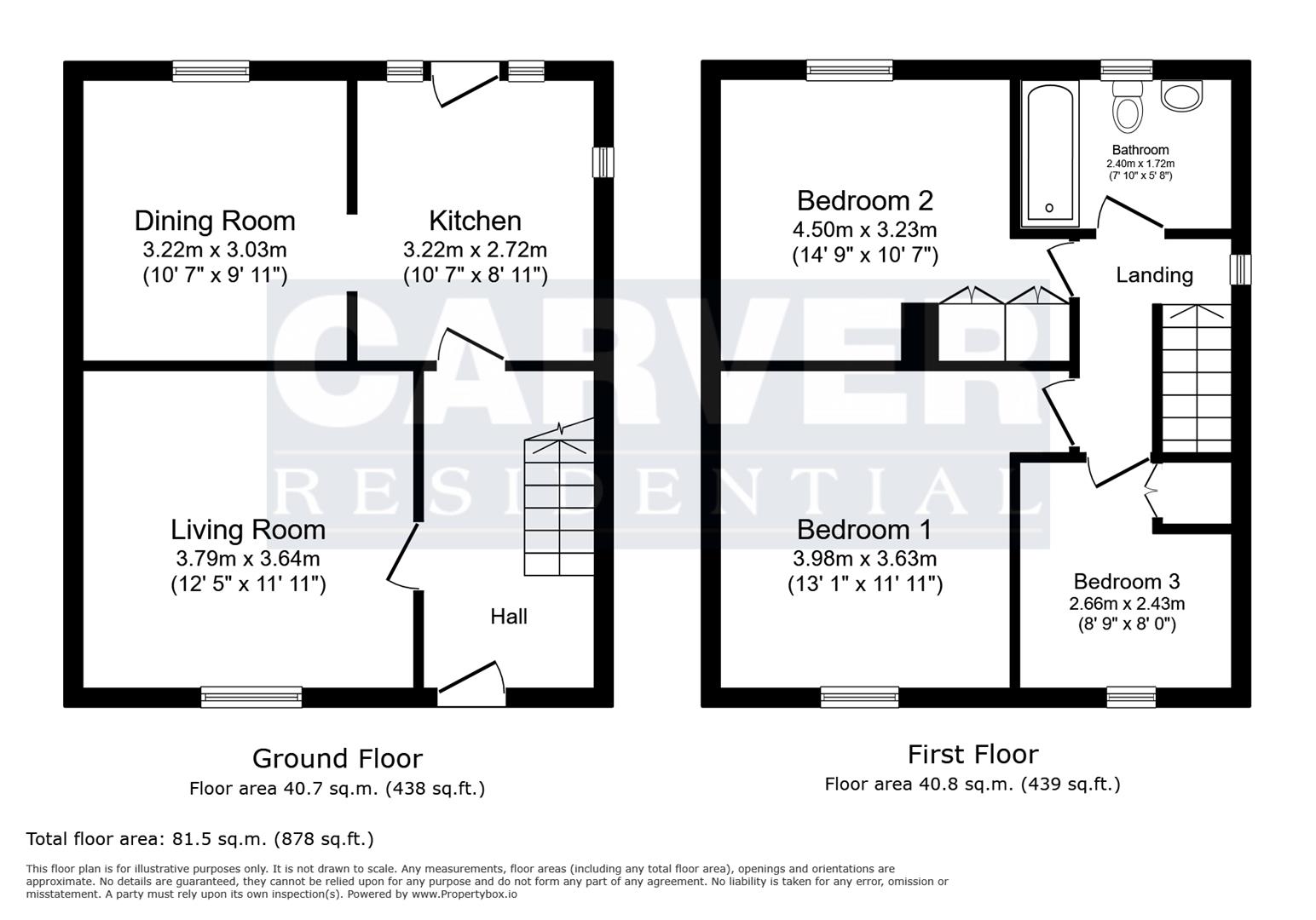 Floorplan for Prospect View, Northallerton