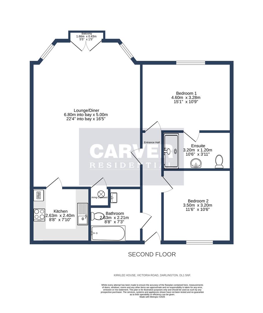 Floorplan for Victoria Road, Darlington