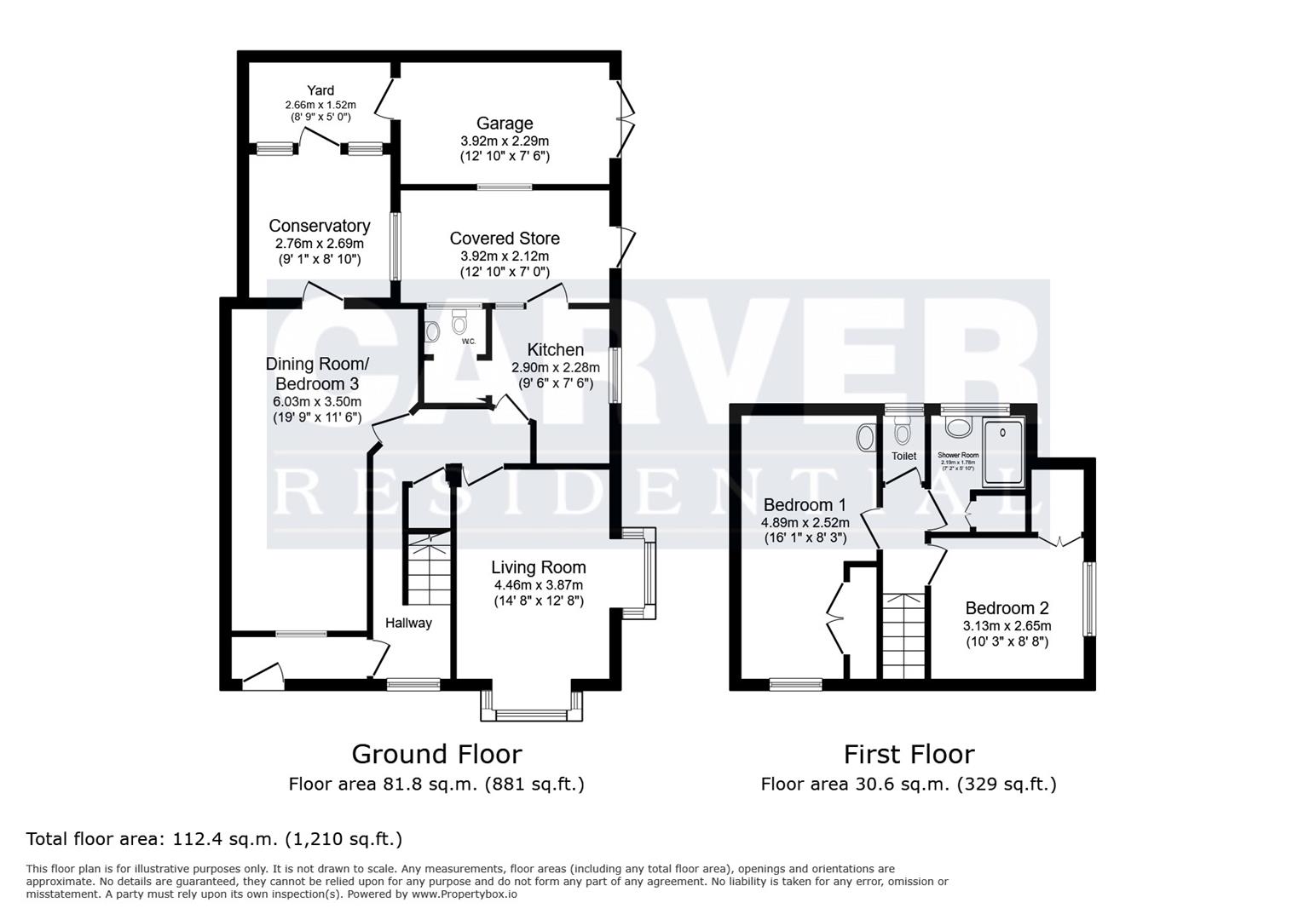 Floorplan for Blackwell Lane, Darlington