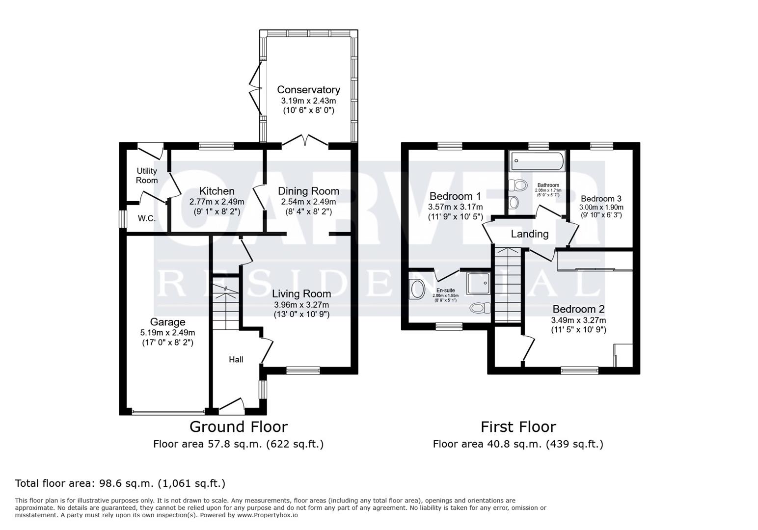 Floorplan for Bramblefields, Northallerton