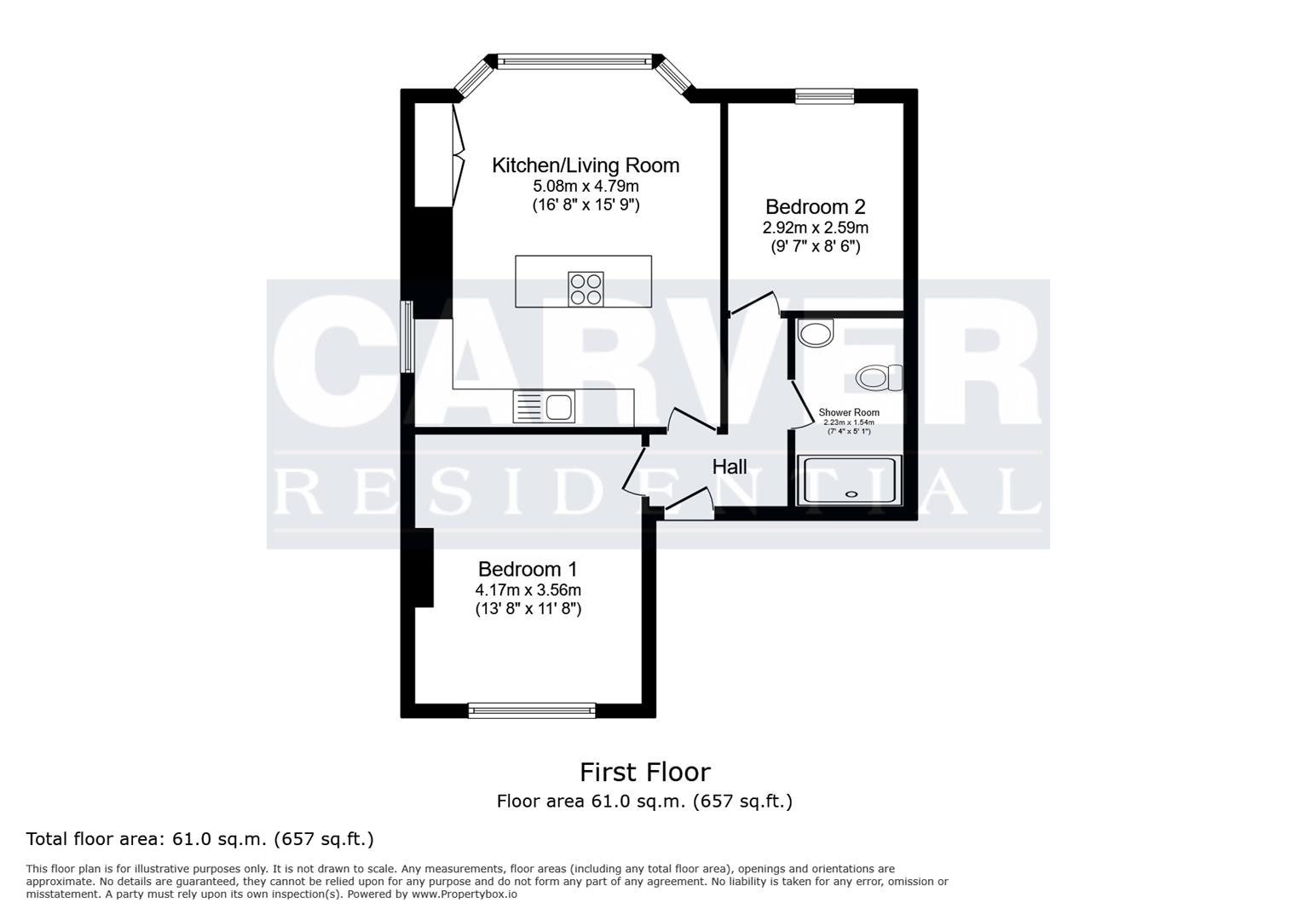 Floorplan for South Parade, Northallerton