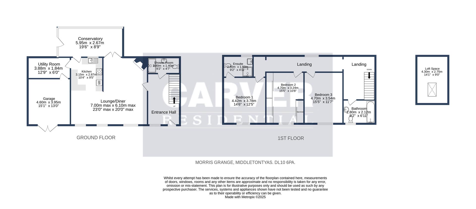 Floorplan for Great North Road, Middleton Tyas, Richmond