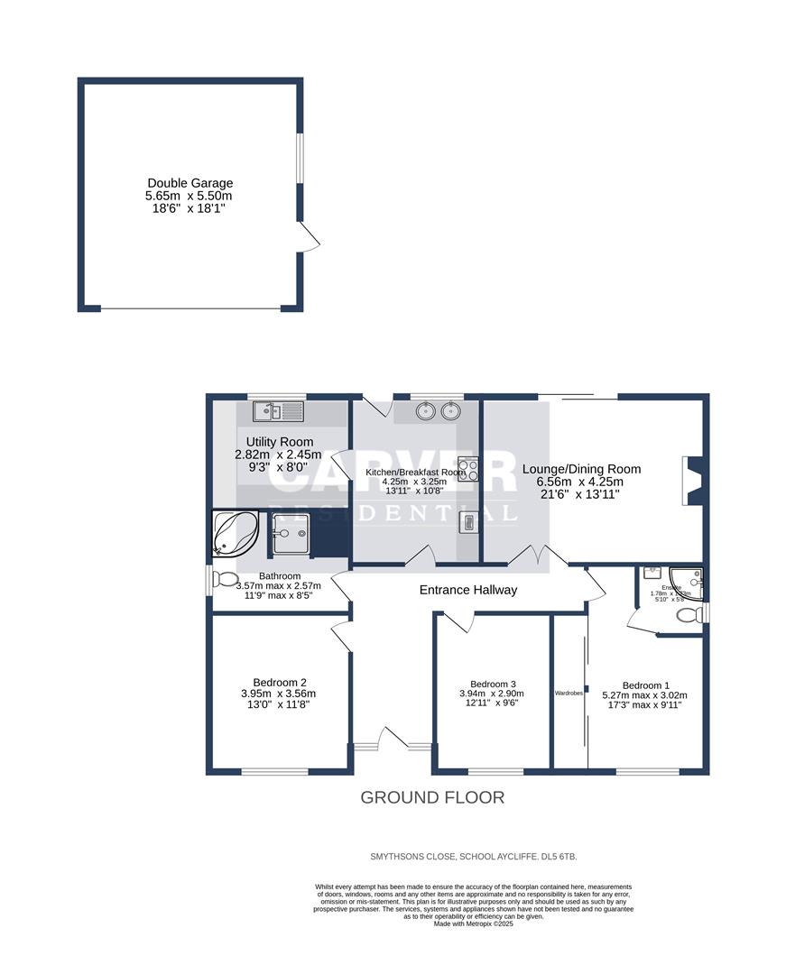 Floorplan for Smythsons Close, School Aycliffe