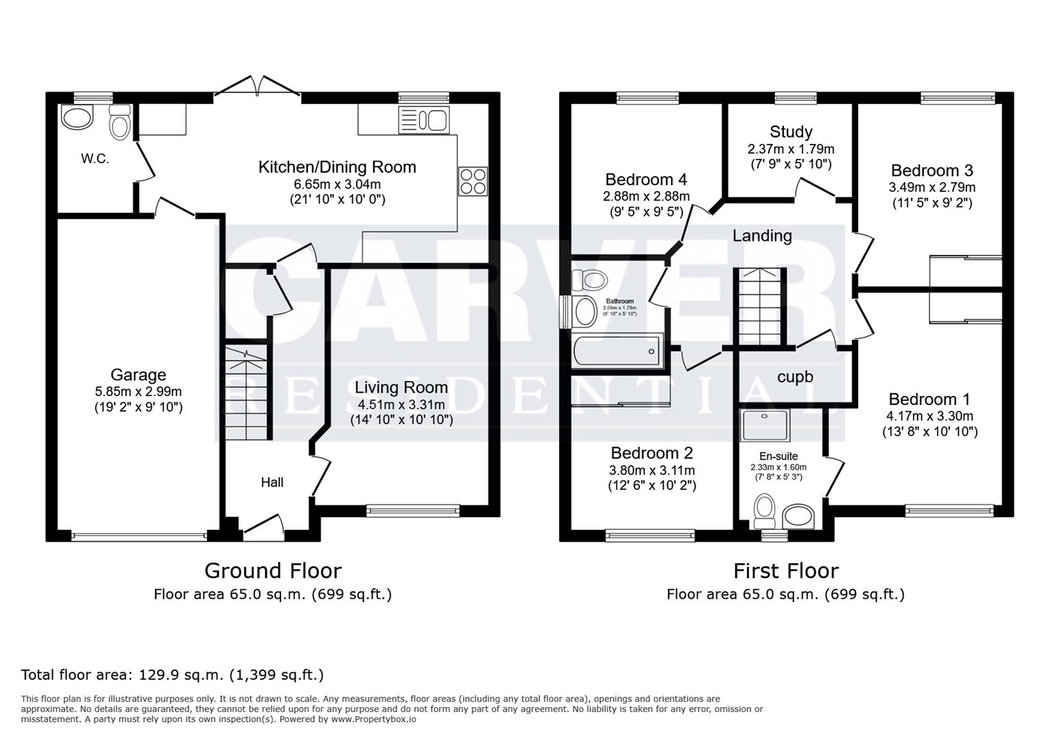 Floorplan for Goldfinch Way, Northallerton