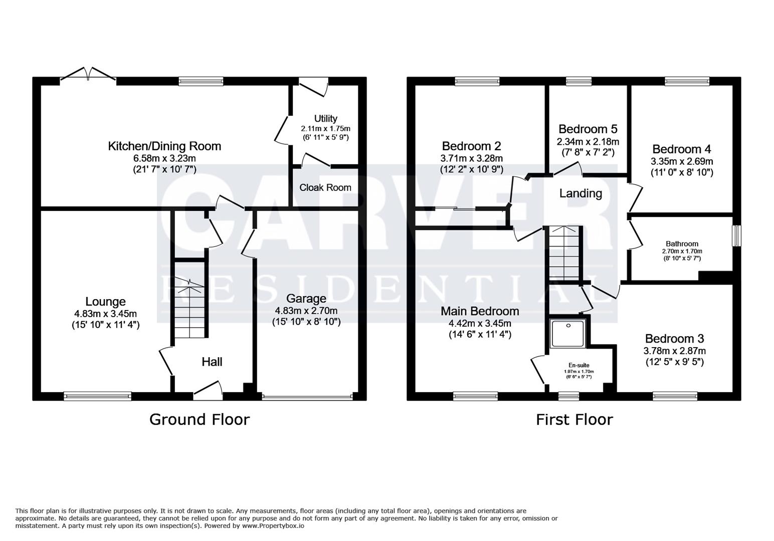 Floorplan for Burton Constable Close, Spennymoor