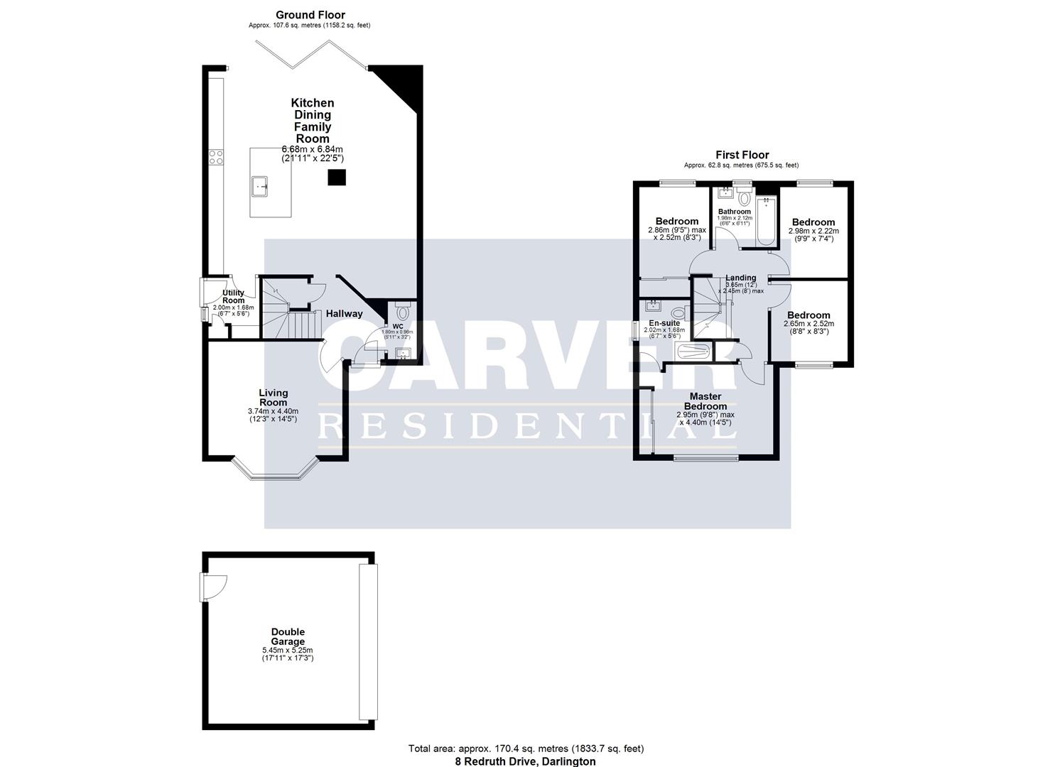 Floorplan for Redruth Drive, Darlington