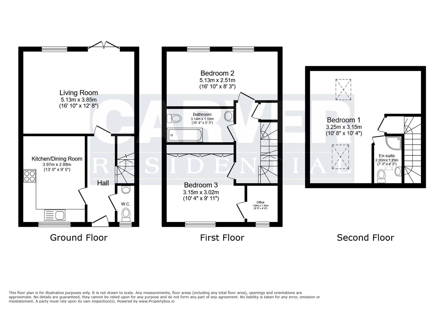 Floorplan for Beech Rise, Darlington