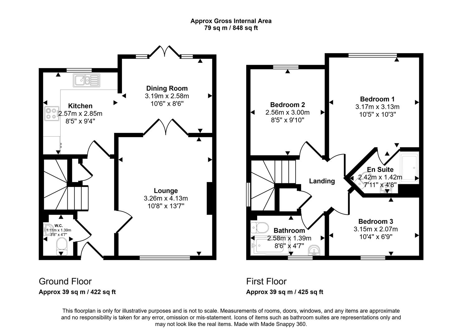 Floorplan for Paradise Way, Darlington