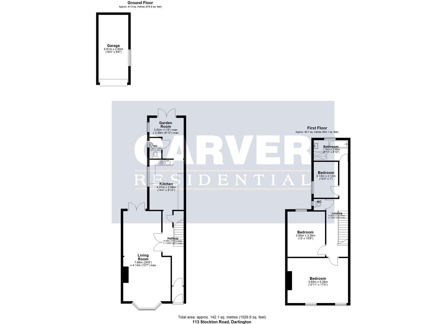 Floorplan for Stockton Road, Darlington
