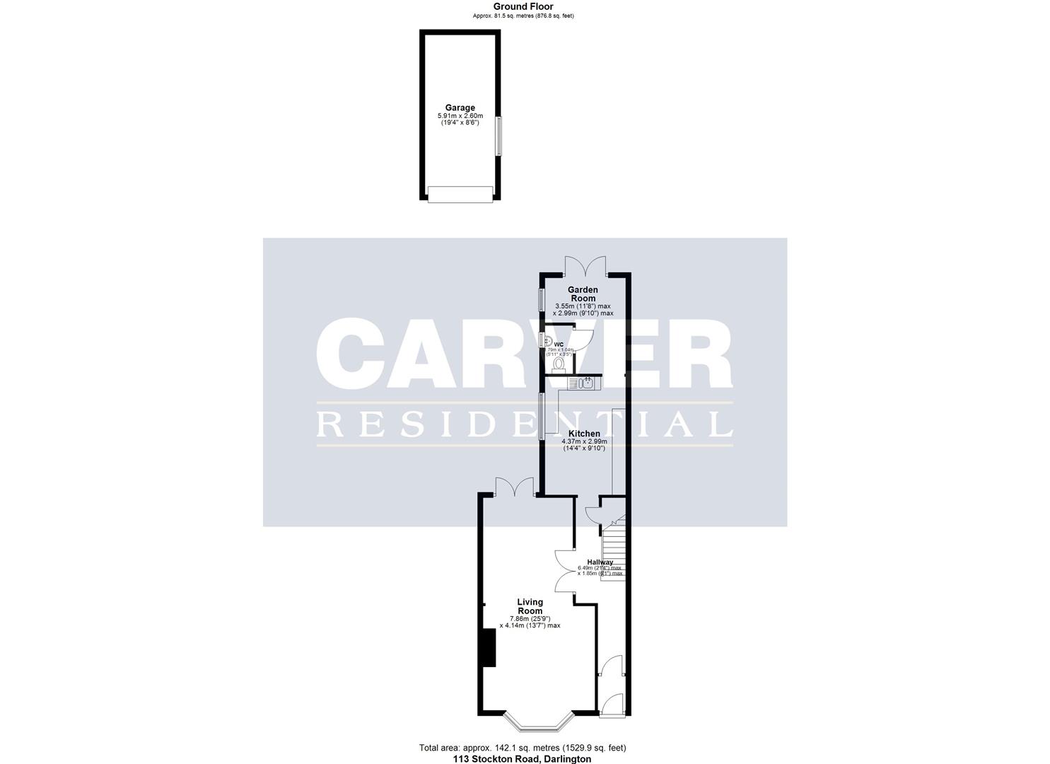 Floorplan for Stockton Road, Darlington