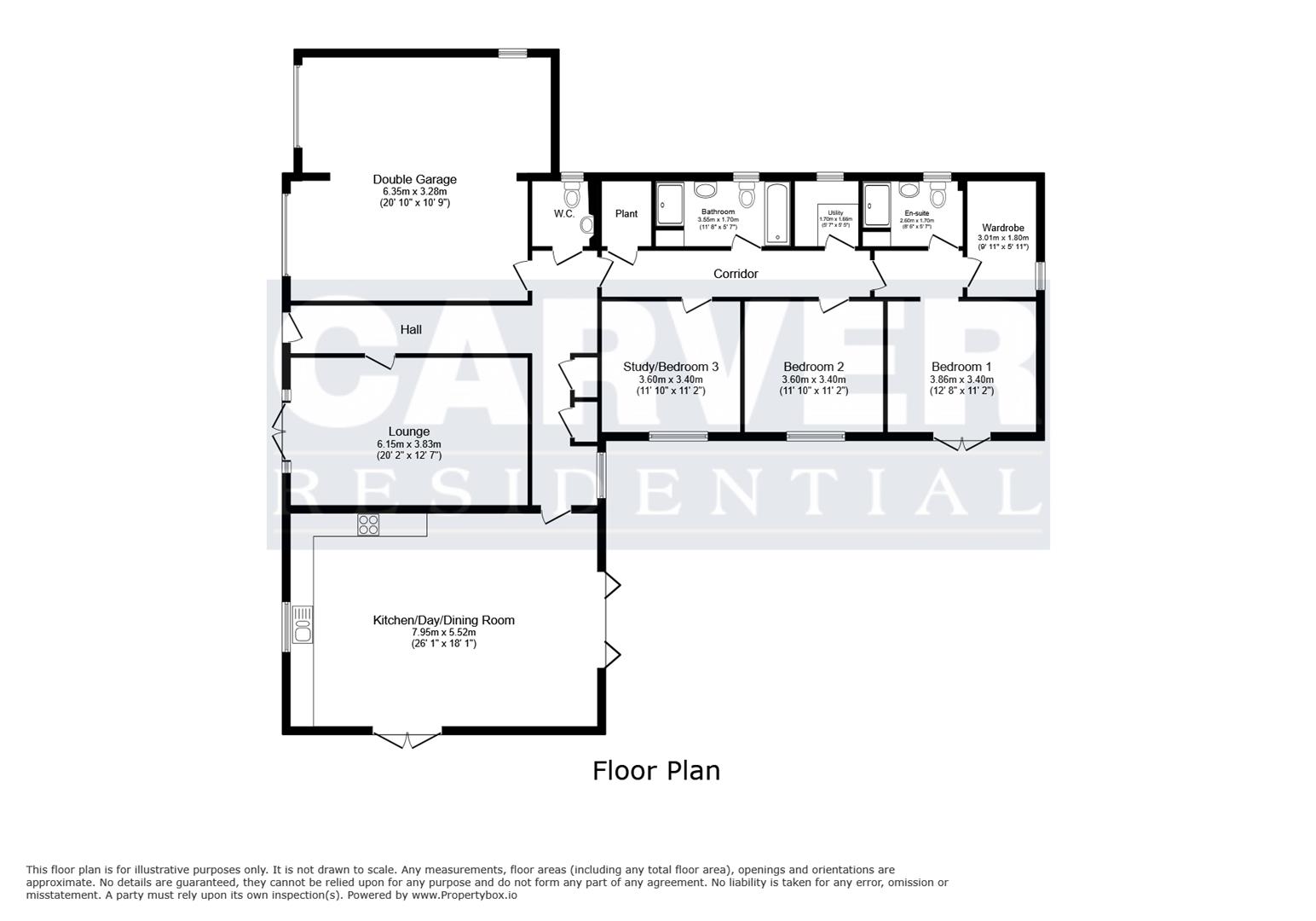 Floorplan for Lovesome Hill, Northallerton