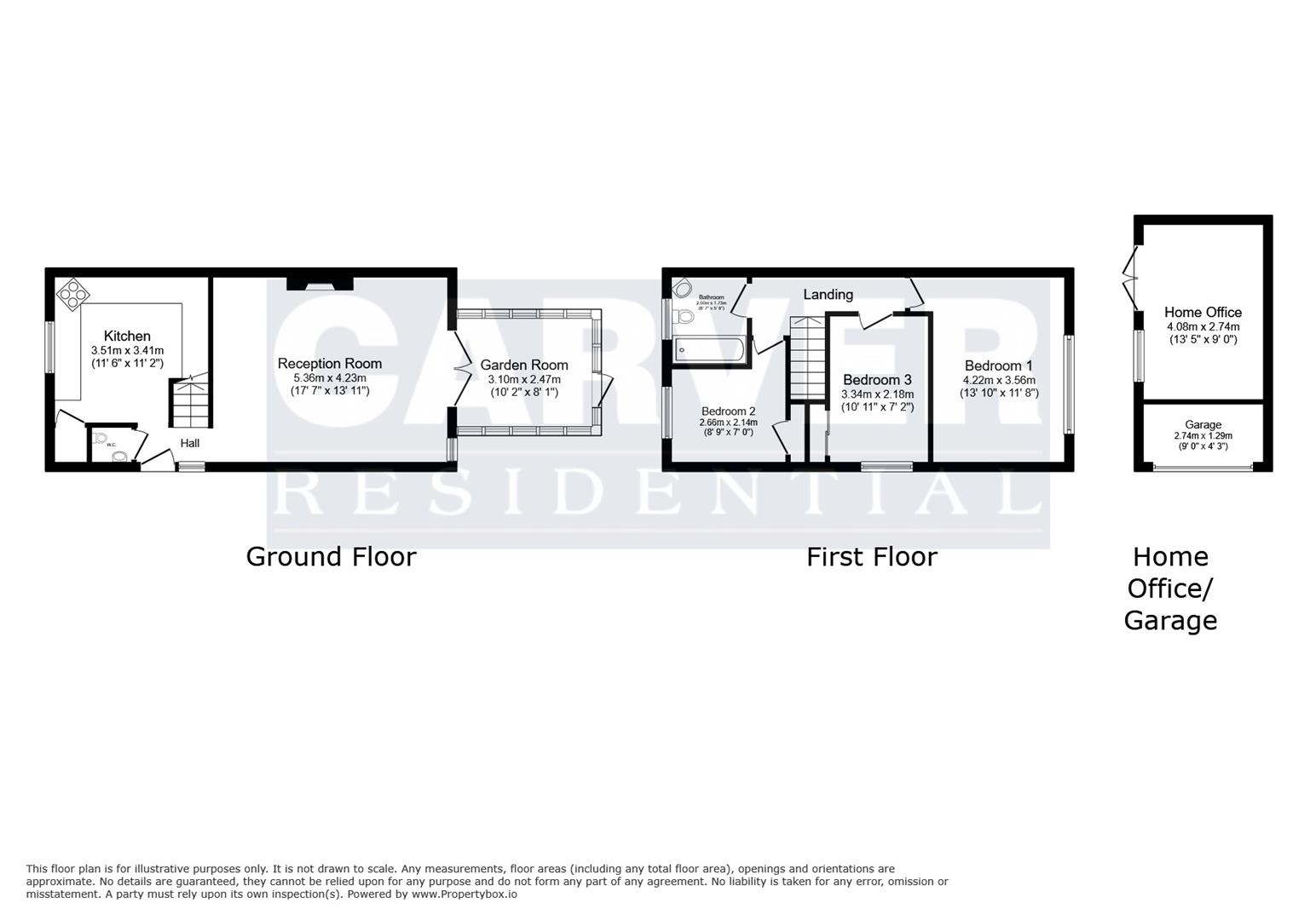 Floorplan for Avon Road, Hurworth