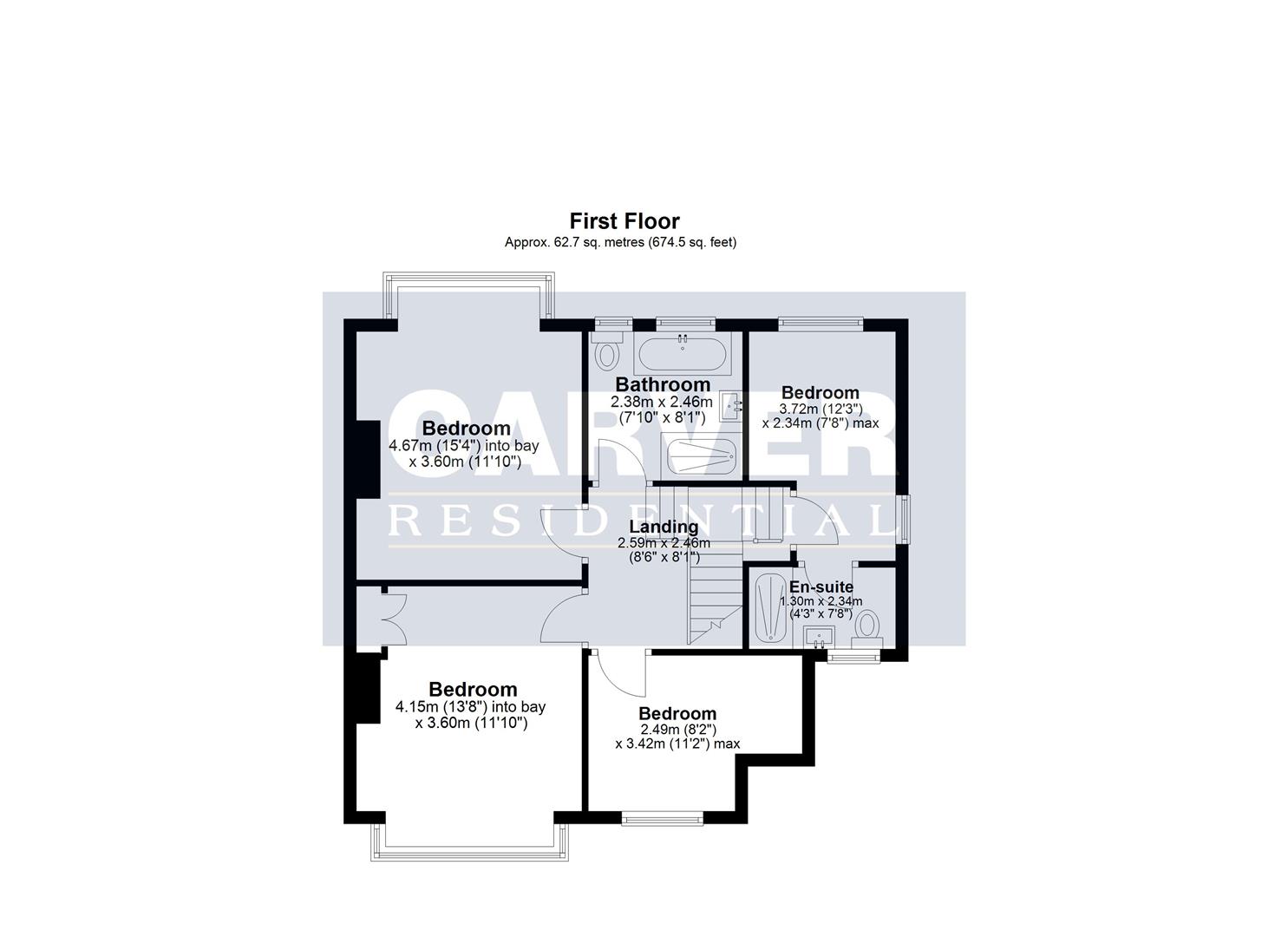 Floorplan for Woodburn Drive, Darlington