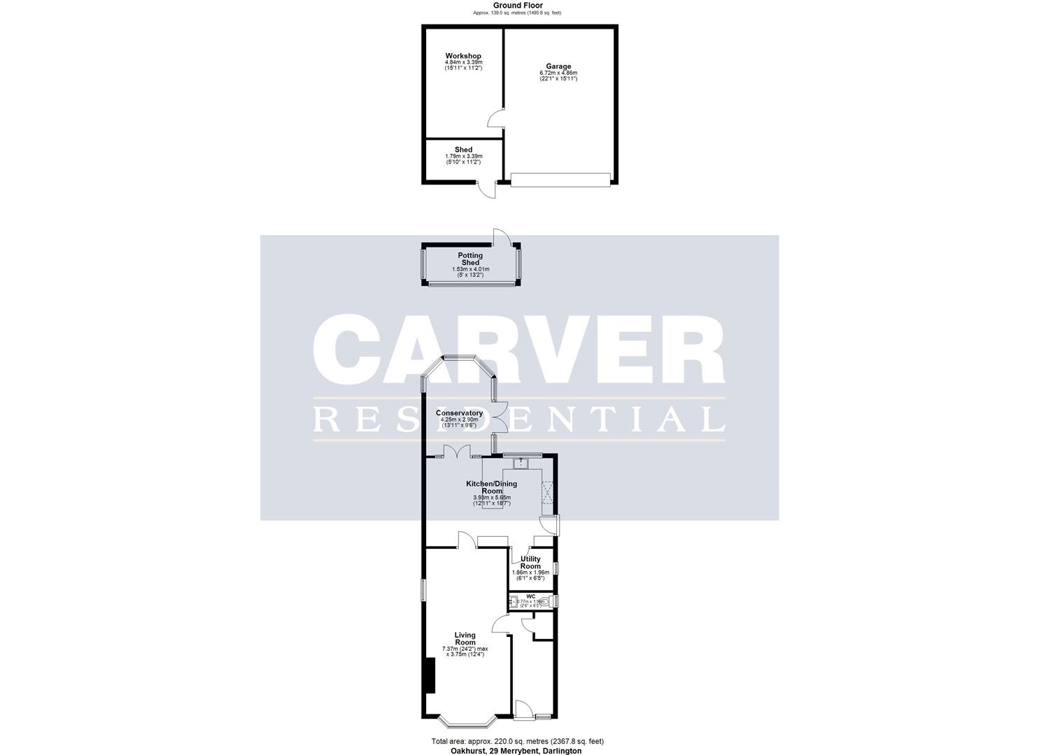 Floorplan for Merrybent, Darlington