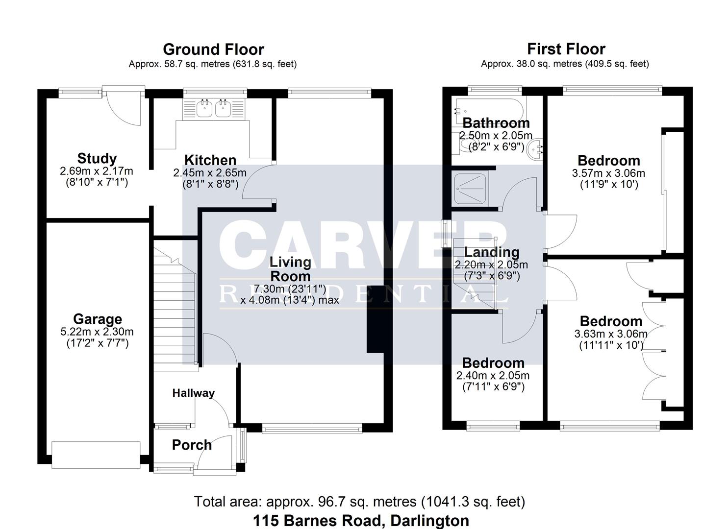 Floorplan for Barnes Road, Darlington