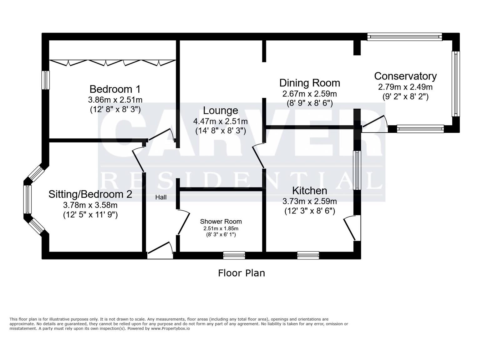 Floorplan for Bridge House Estate, Ferryhill