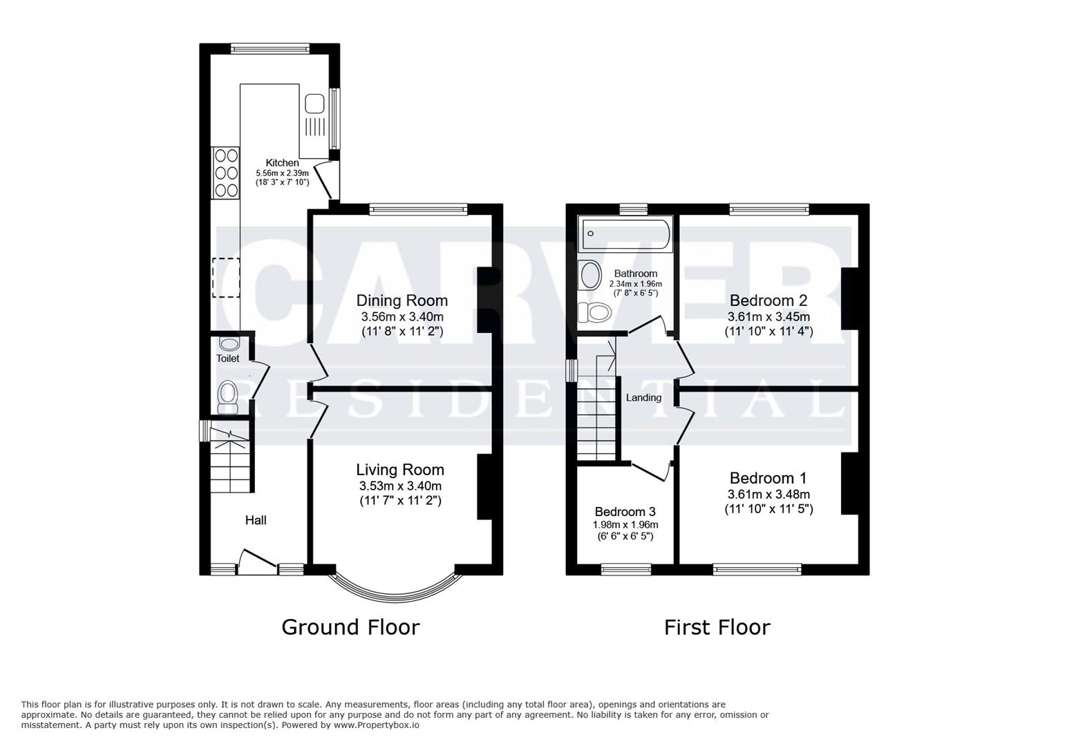 Floorplan for Harmire Road, Barnard Castle