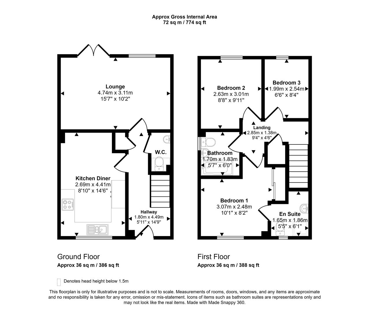 Floorplan for Browdie Road, Darlington