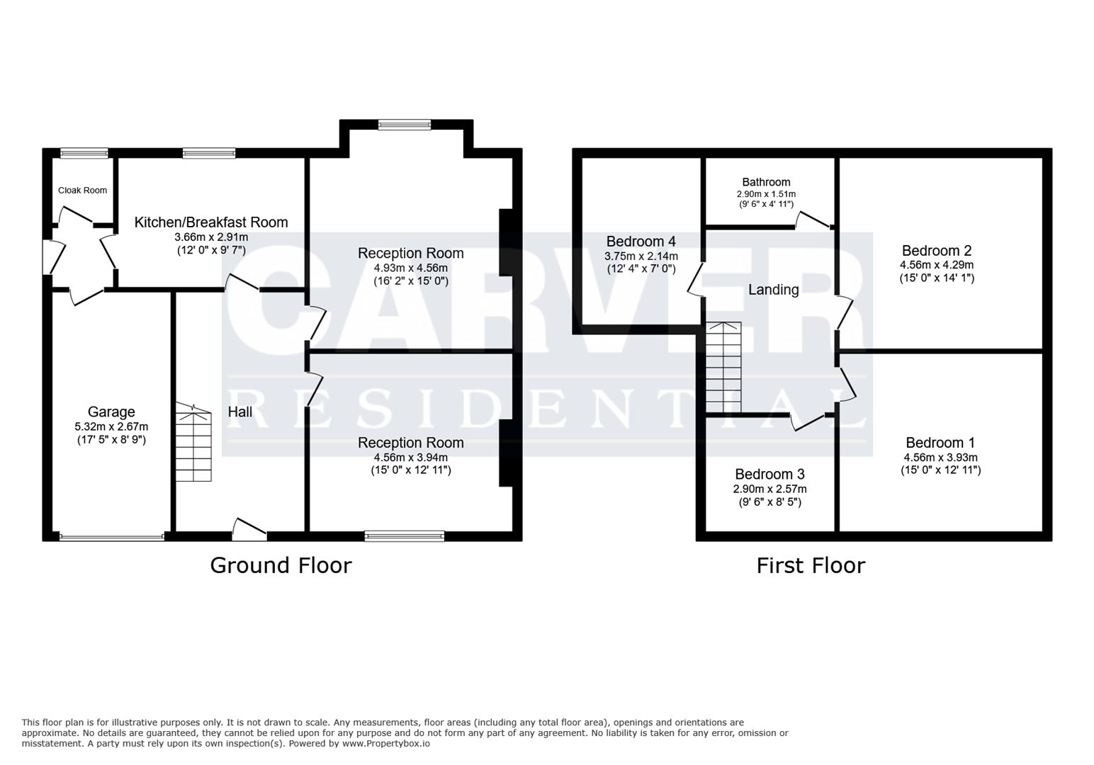 Floorplan for Thornbury Rise, Darlington